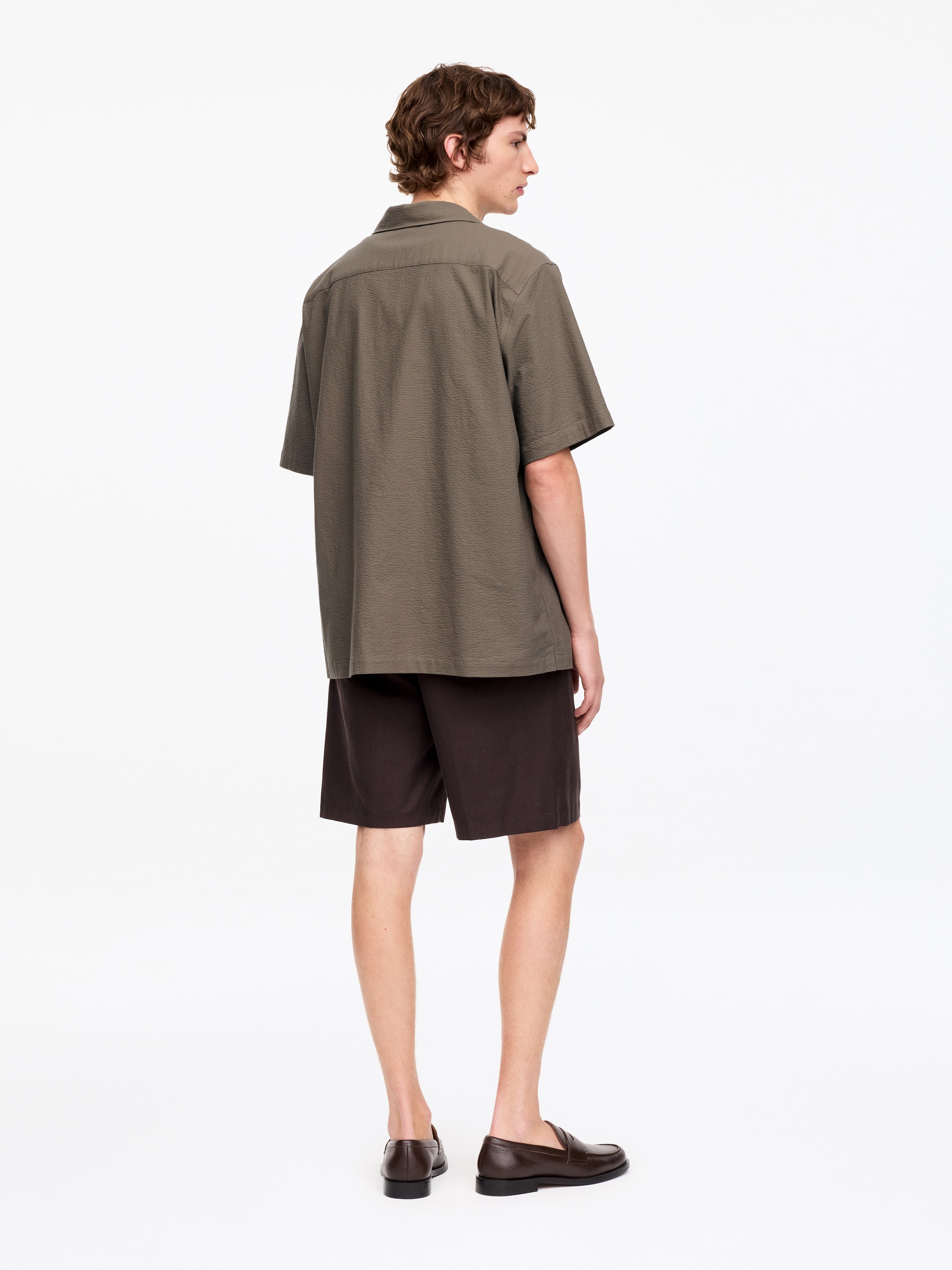 Seersucker Resort Shirt - Mole - Regular fit - Men - StillMedia/Lookbook - 9