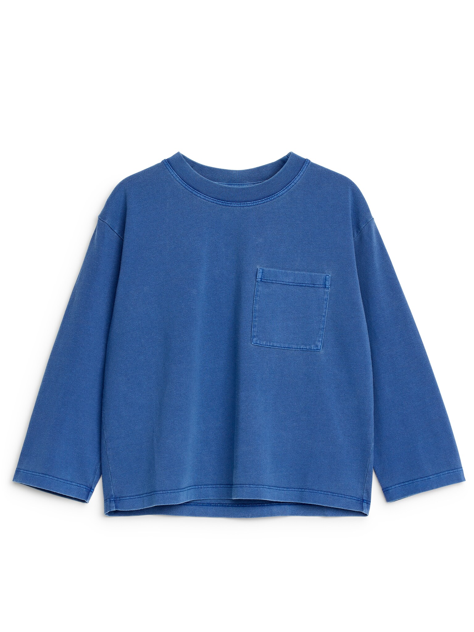 Långärmad t-shirt - Klarblå