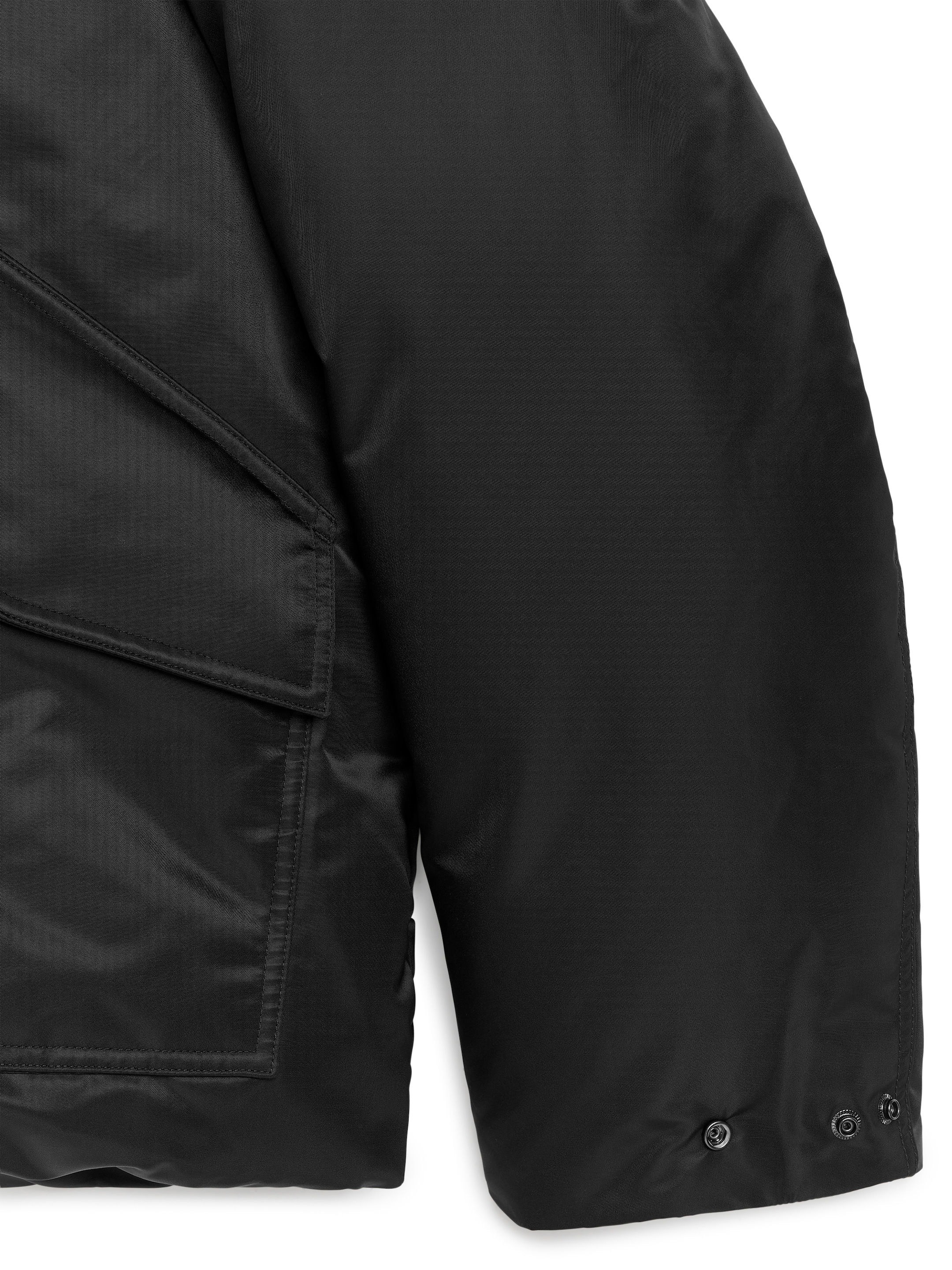 Bomberjacka i Upcycled Down - Svart - Oversized - Men - StillMedia/DescriptiveDetail - 3