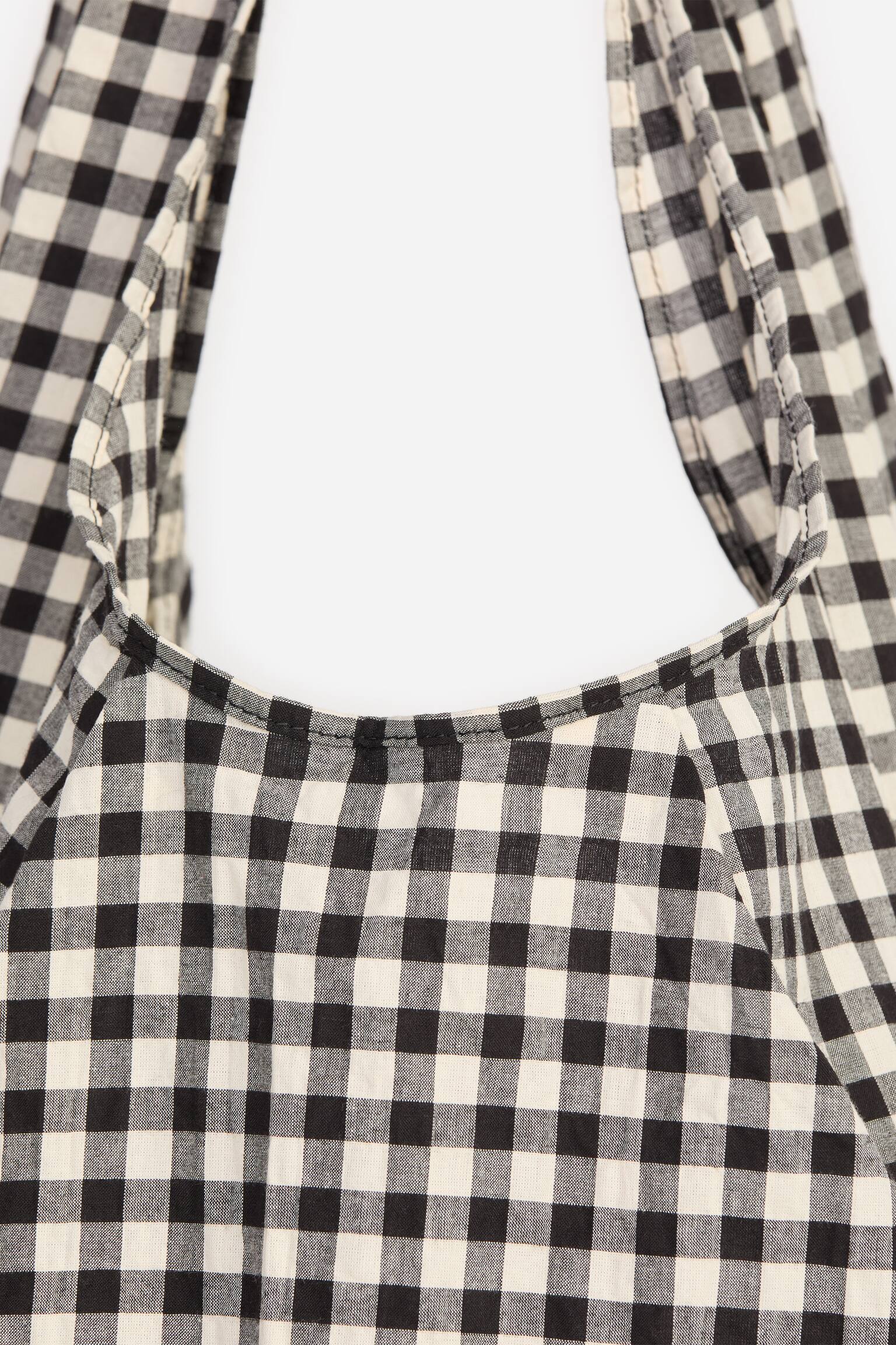 Väska med tryck - Off-white/svart - 4