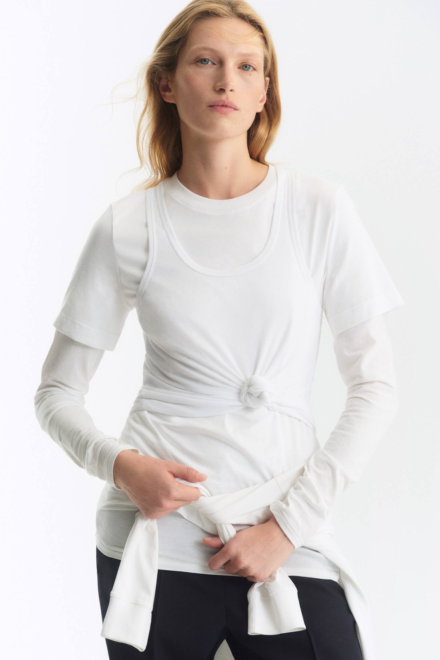 T-shirt en tissu léger LILY - Blanc/Bleu/Blanc/Rouge/Gris chiné/Blanc/Bleu foncé/Noir/Rose/Violet/Rouge/Blanc/Rose - 8