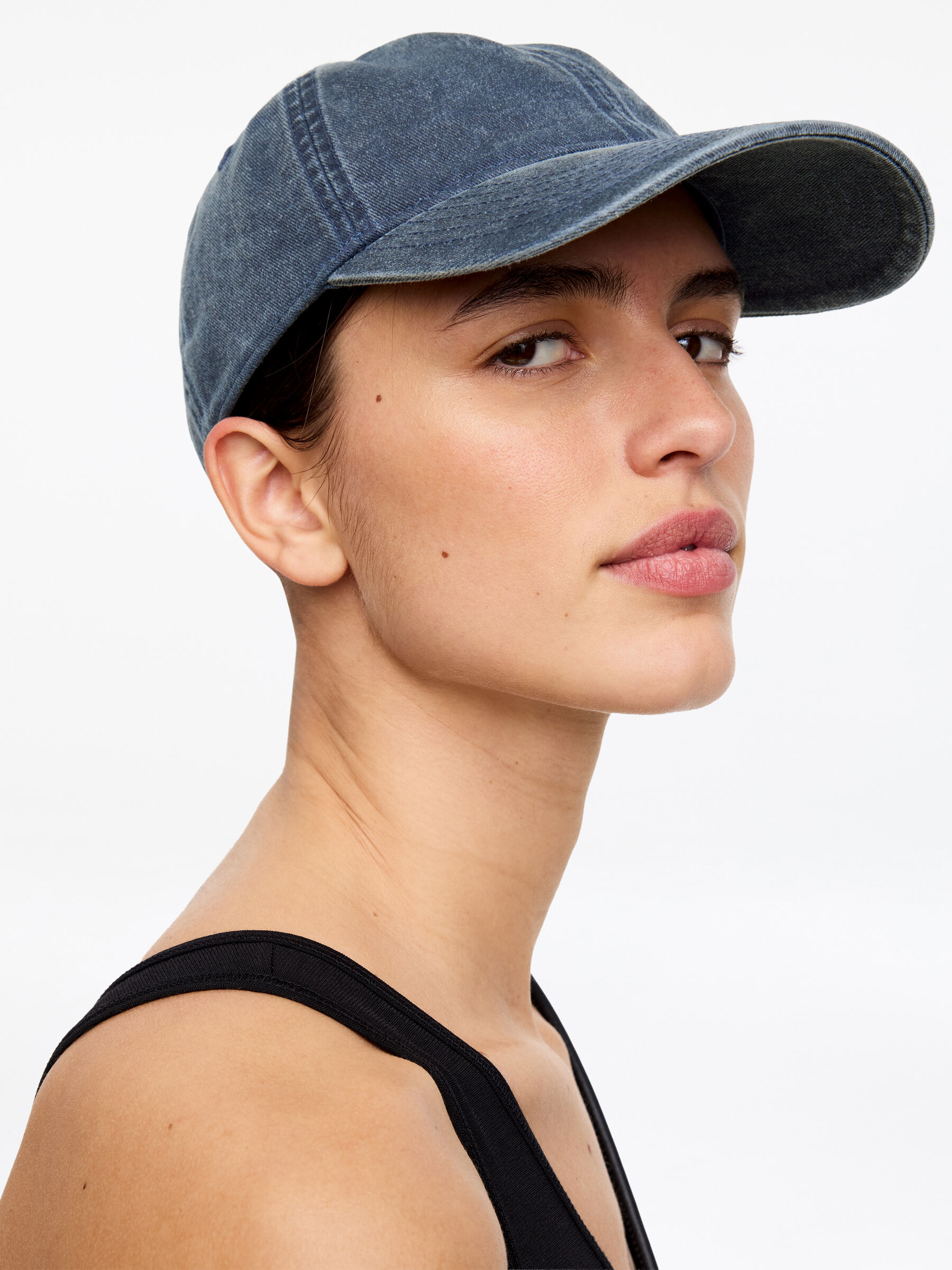 Gorra de algodón lavado - Azul - Women - StillMedia/Lookbook - 4