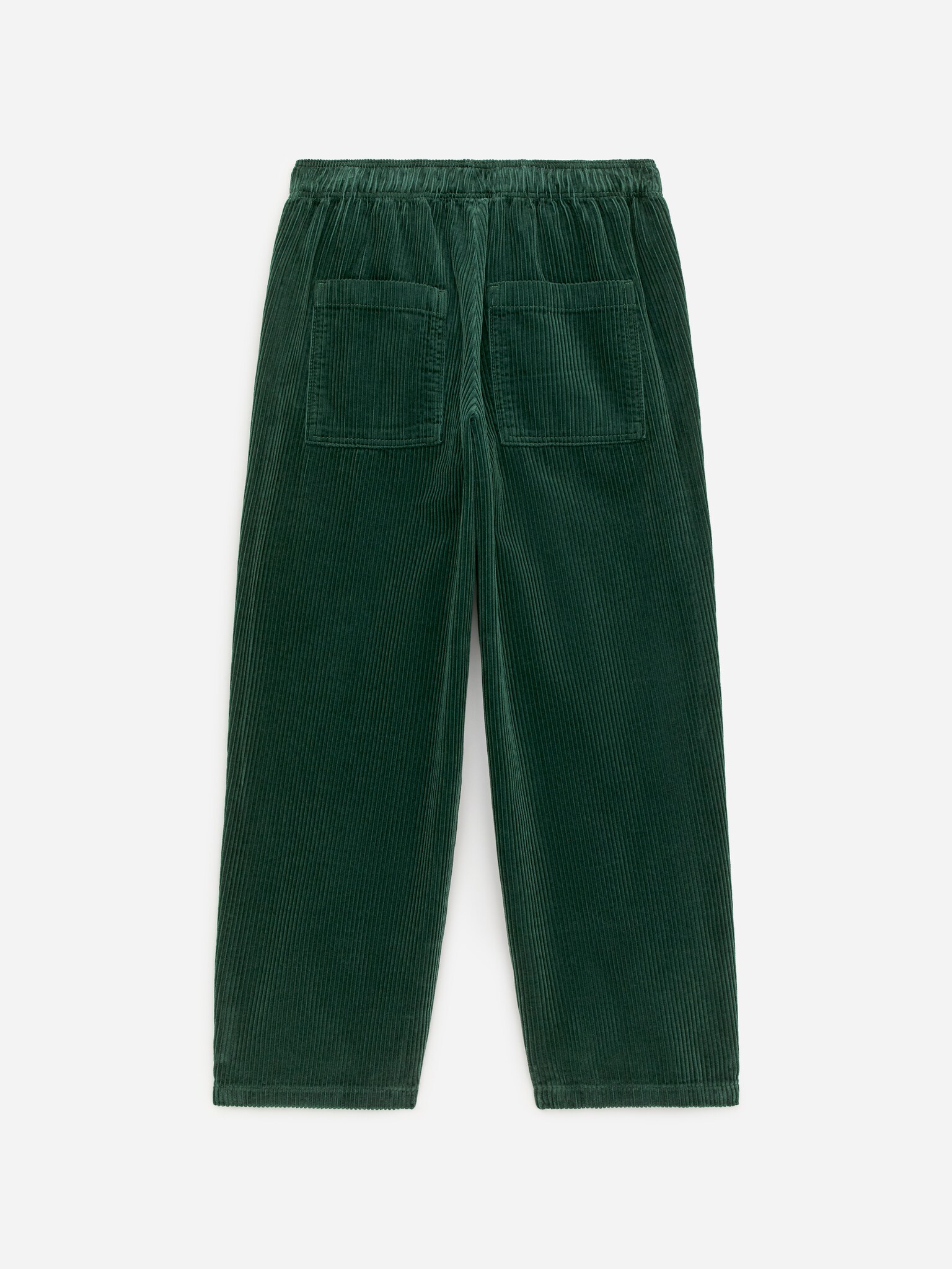 Pantalon en velours côtelé - Vert foncé - 3
