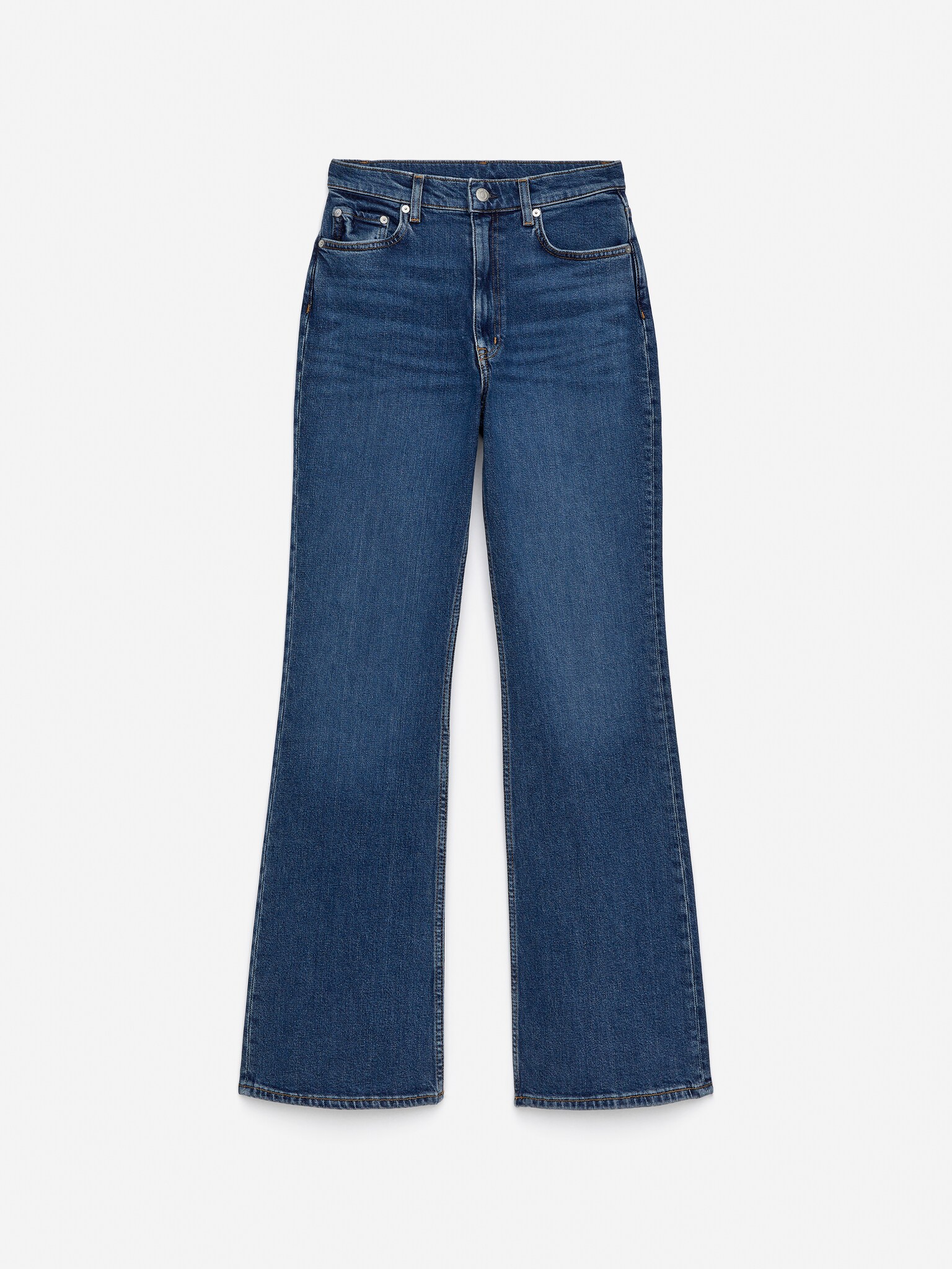 RAIN High Flared Jeans - Mittelblau/Dunkelblau - 2