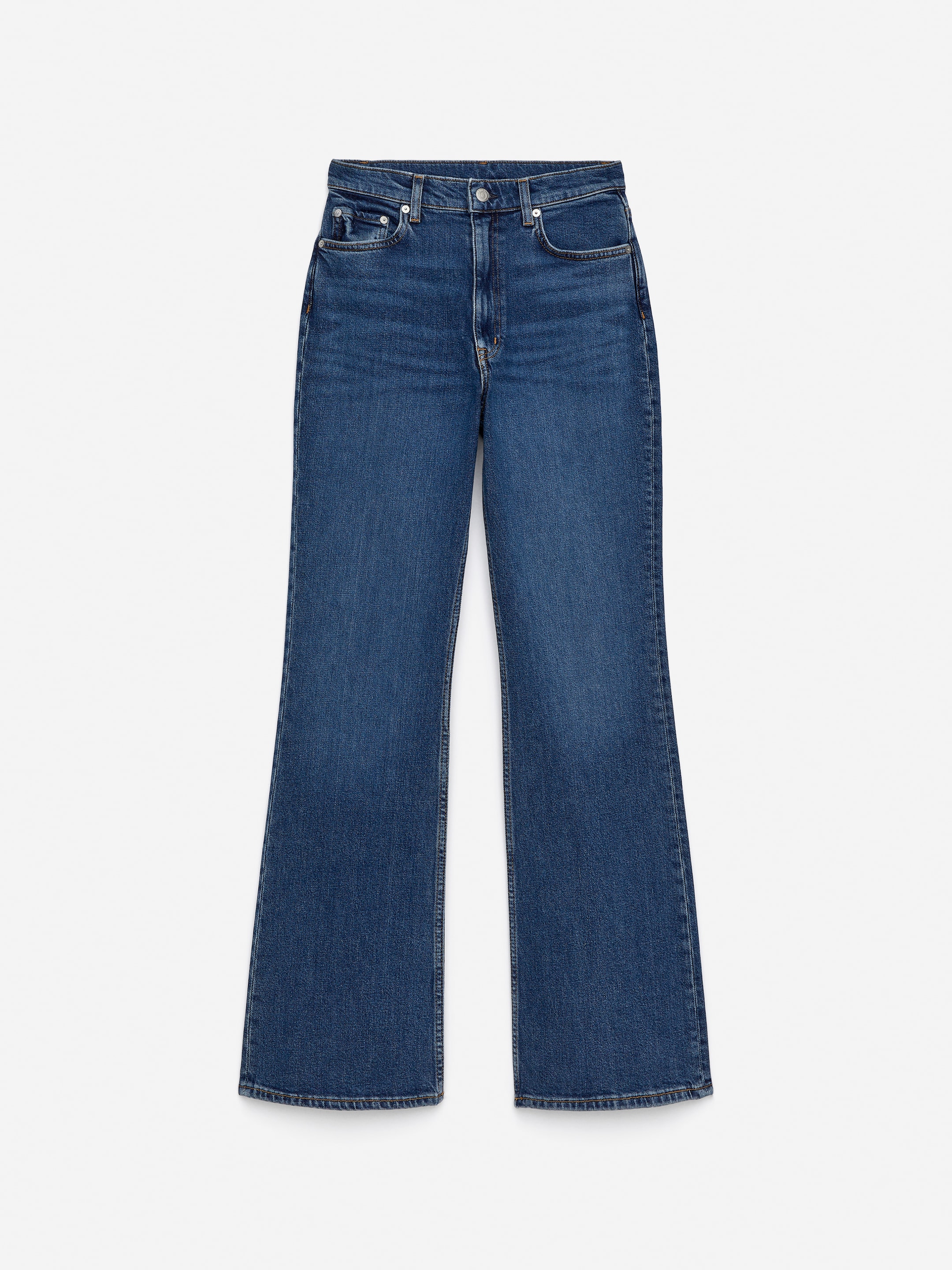 Se større billede: RAIN højtaljede jeans med svaj - Mellemblå - DAME | H&M DK 5