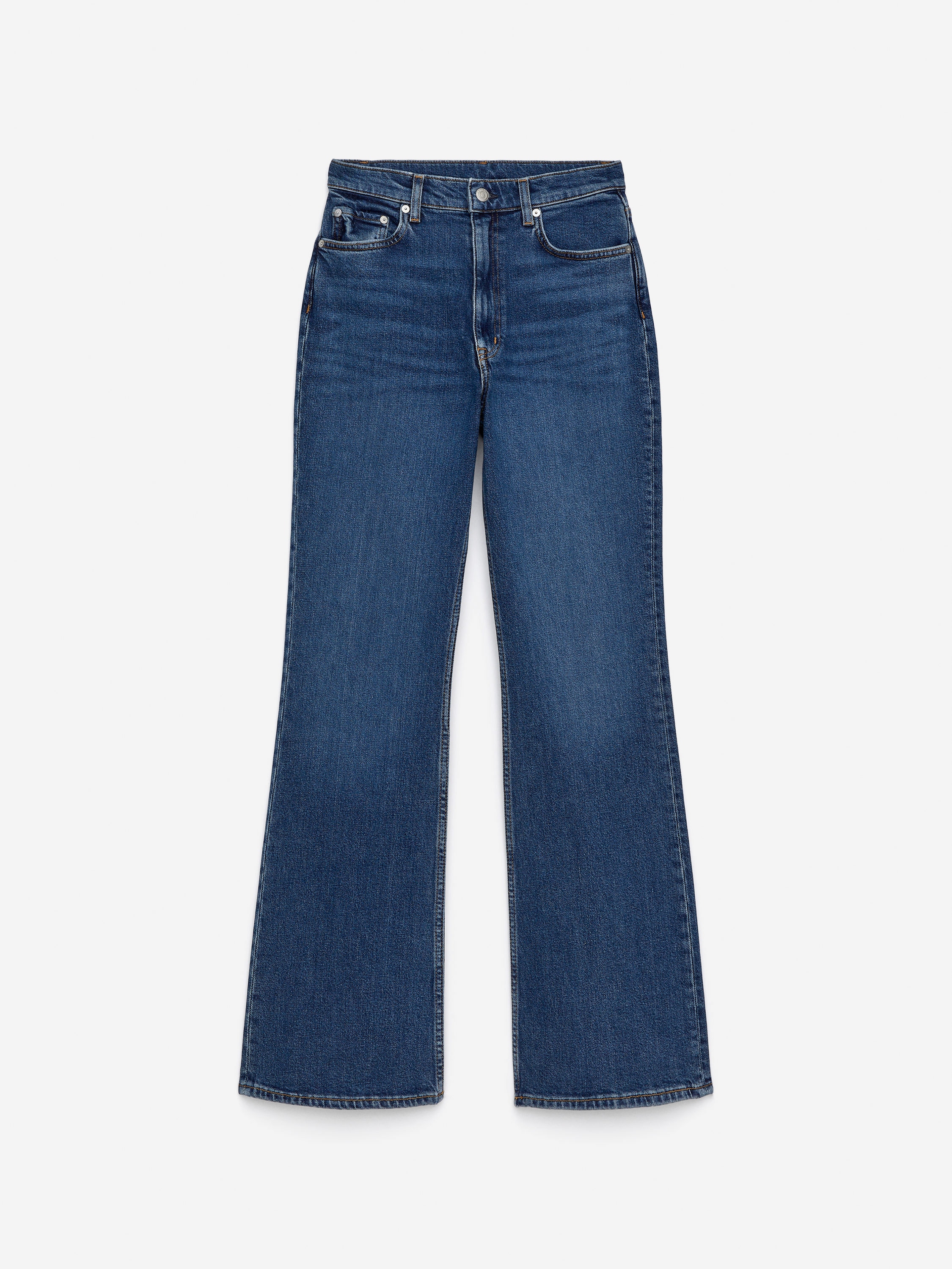 RAIN High Flared Jeans-#3E64A7-16532