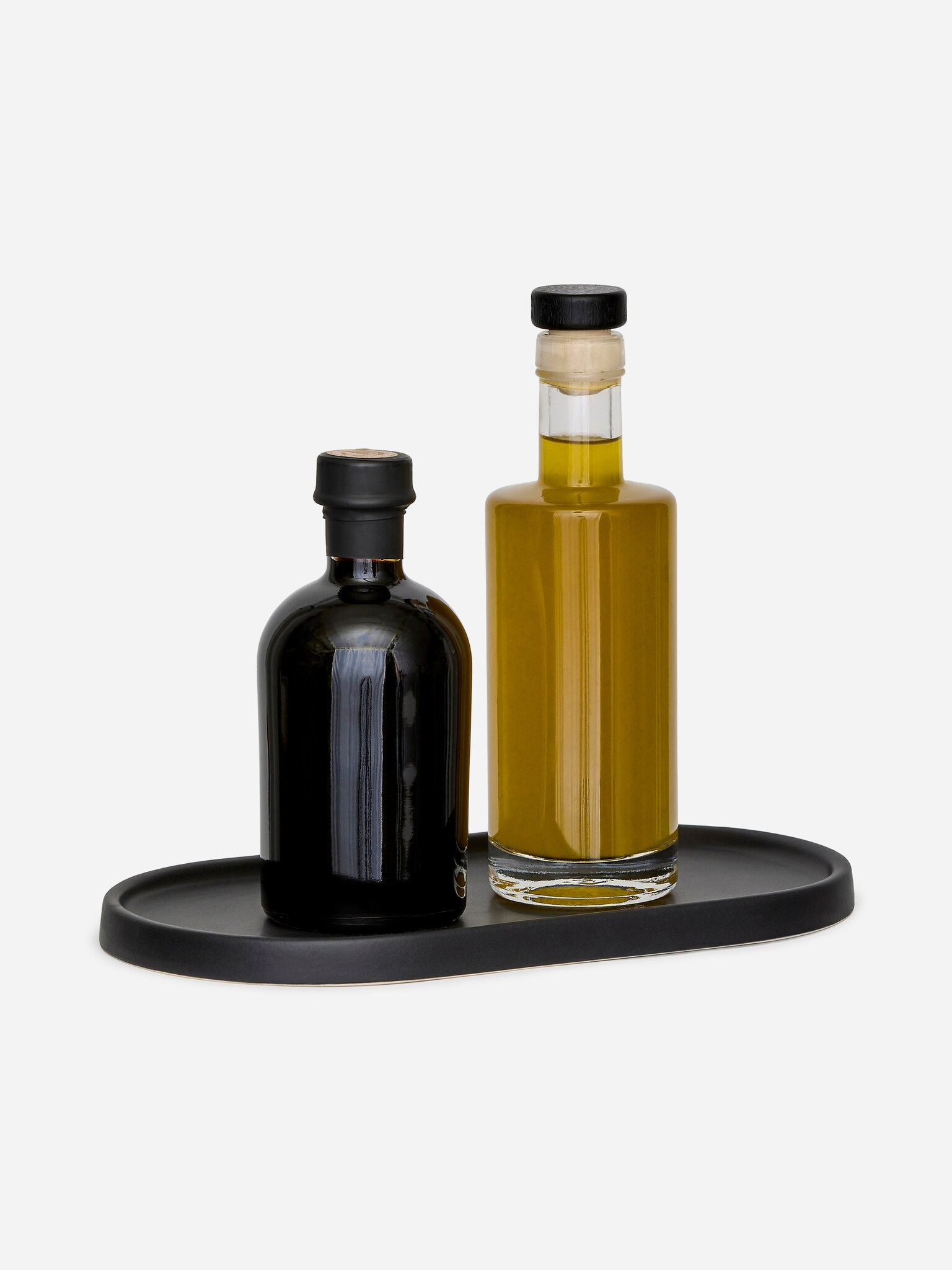 Keramieken bord, 25 x 14 cm - Zwart - 2