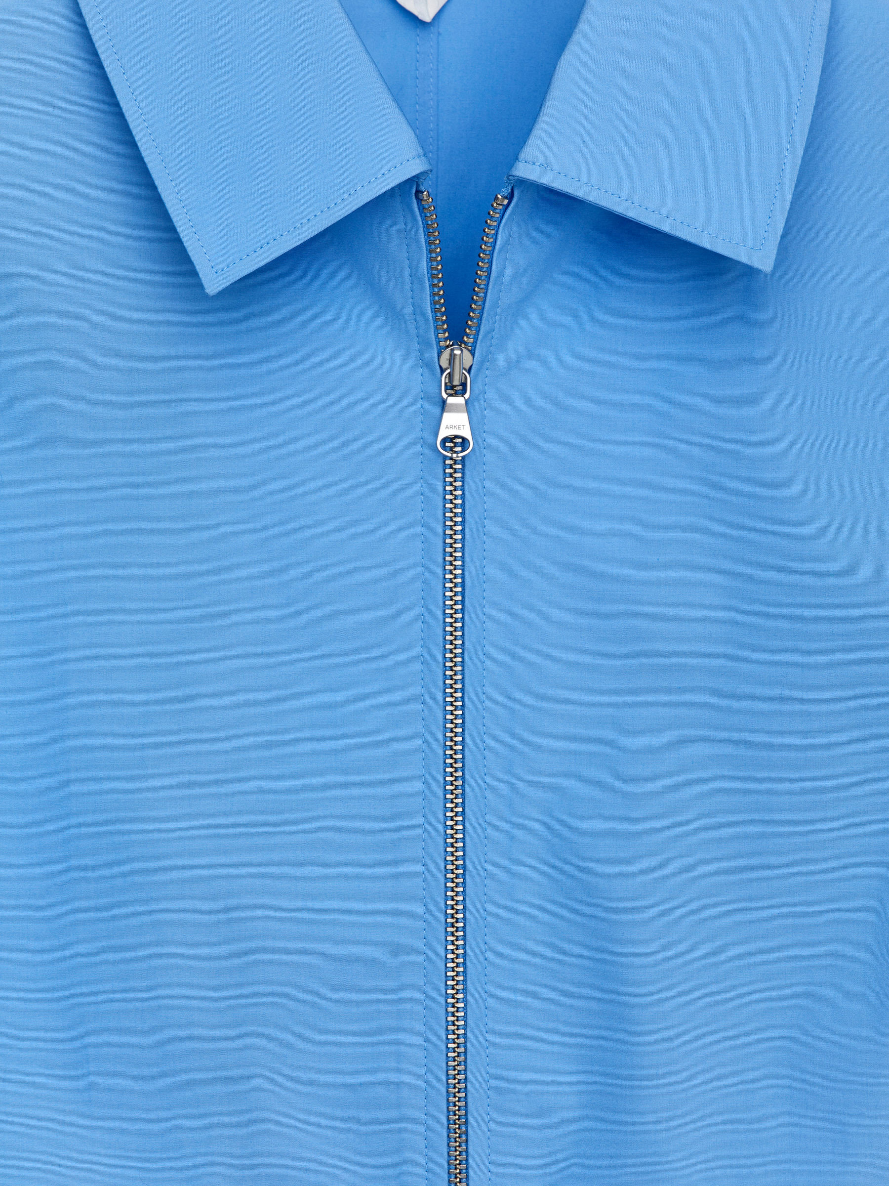 Zip Shirt - Light Blue - Regular fit - Women - StillMedia/DescriptiveDetail - 1