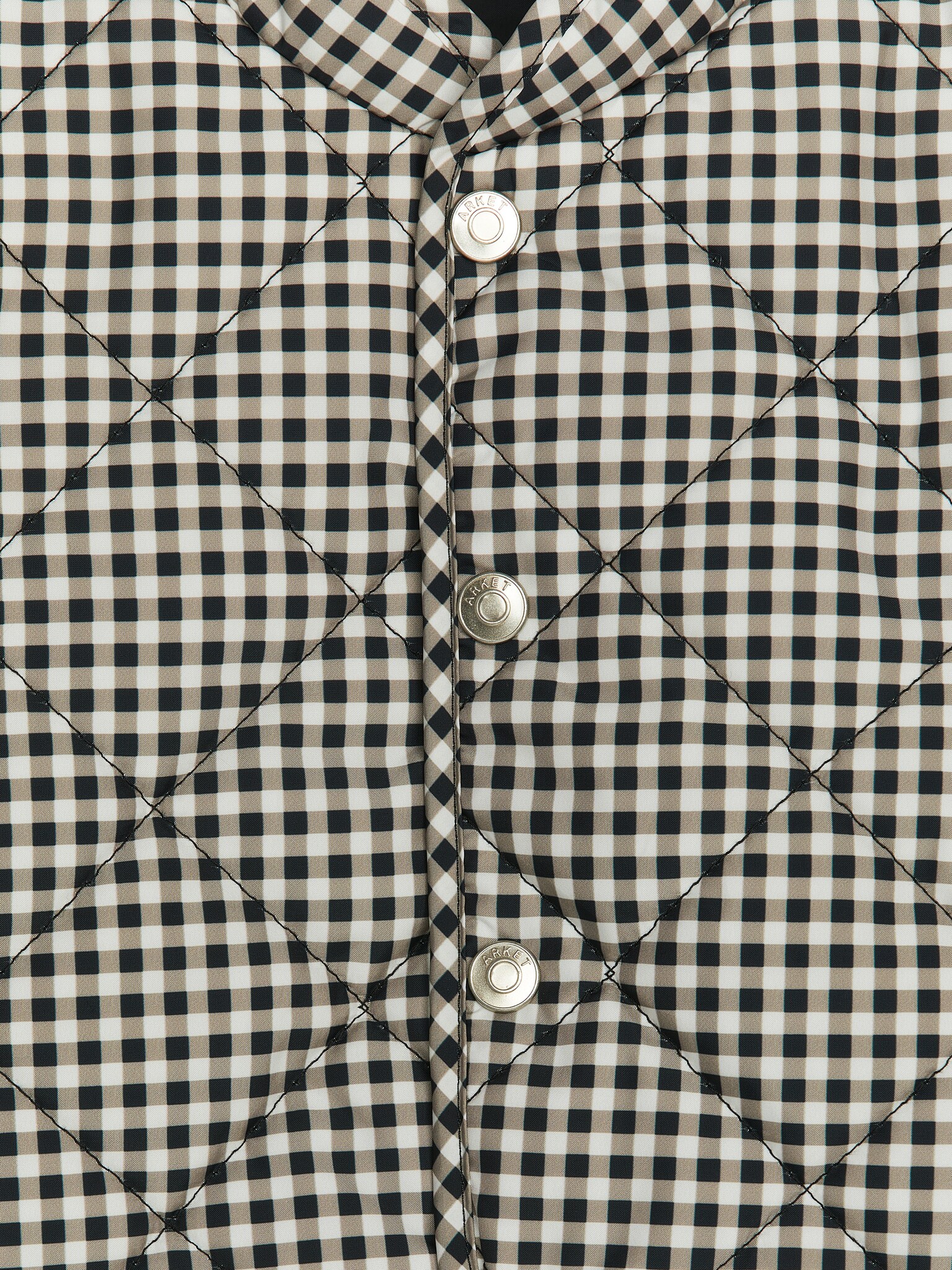 Steppjacke - Weiß/Schwarz - 2