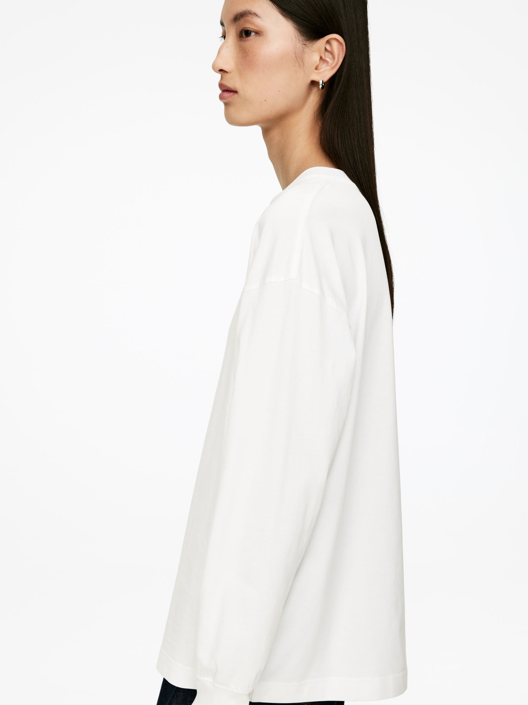 Long-Sleeved T-Shirt - White - Regular fit - Women - StillMedia/Lookbook - 6