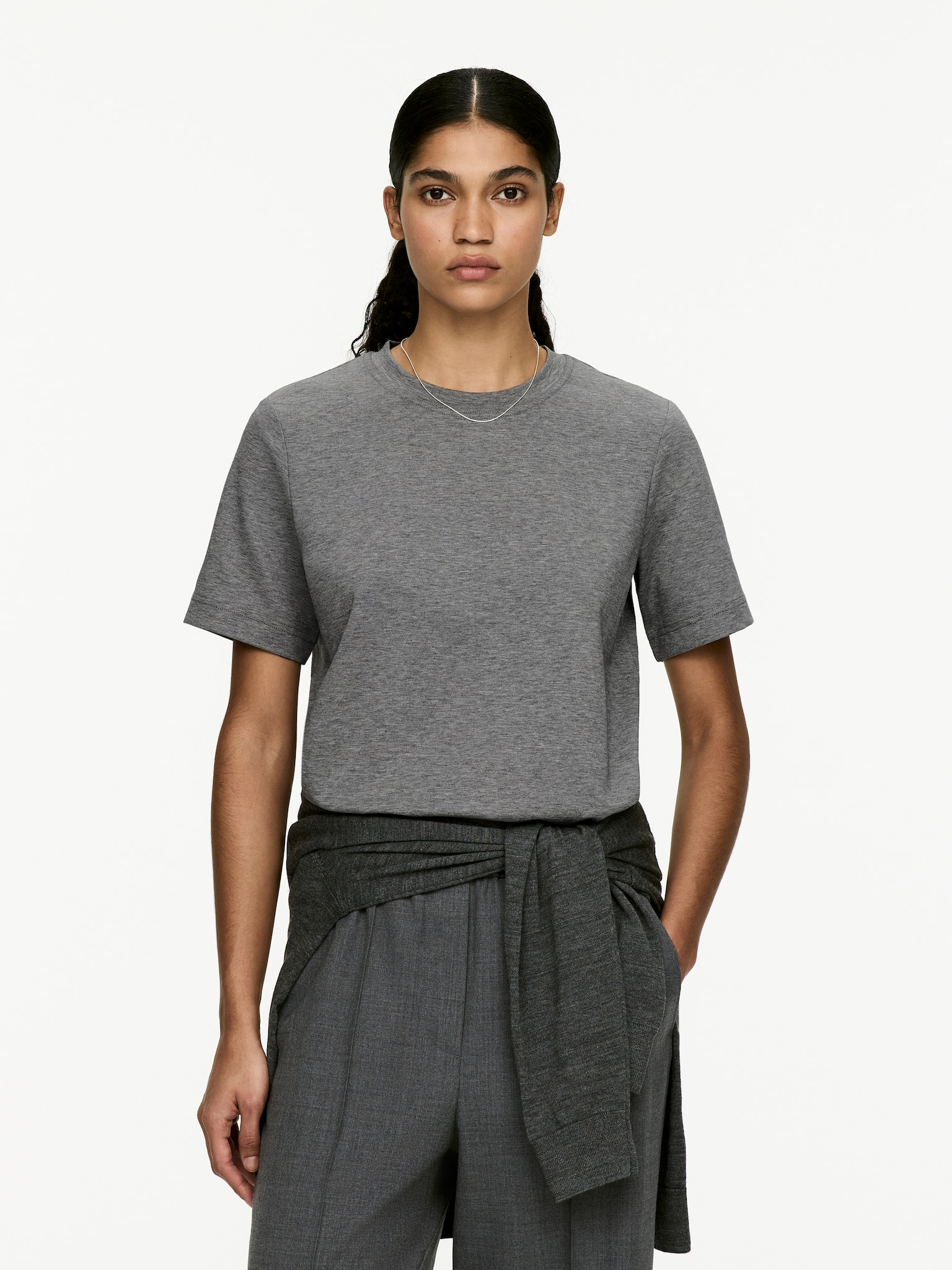 PEARL Heavyweight T-Shirt - Gri Melange/Taupe/Alb/Negru/Albastru închis/Albastru deschis/Maro închis