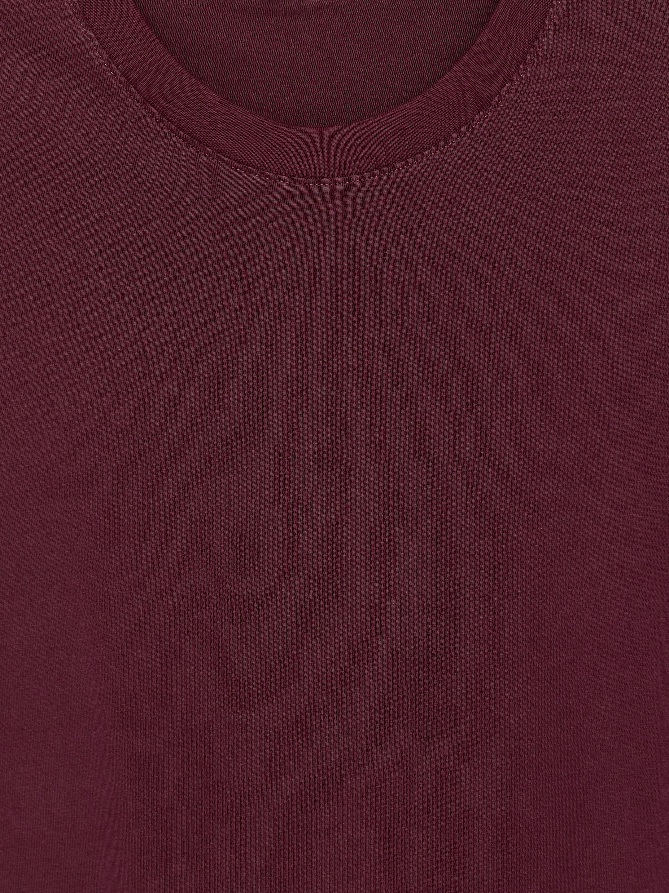 Signature t-shirt - Vinröd - Regular fit - Women - StillMedia/DescriptiveDetail - 1