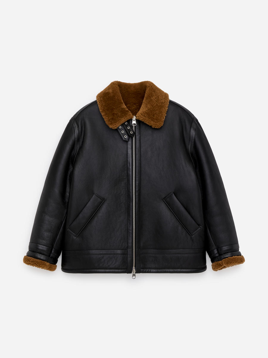 ARKET Men's  Shearling Jacket Black,  size M