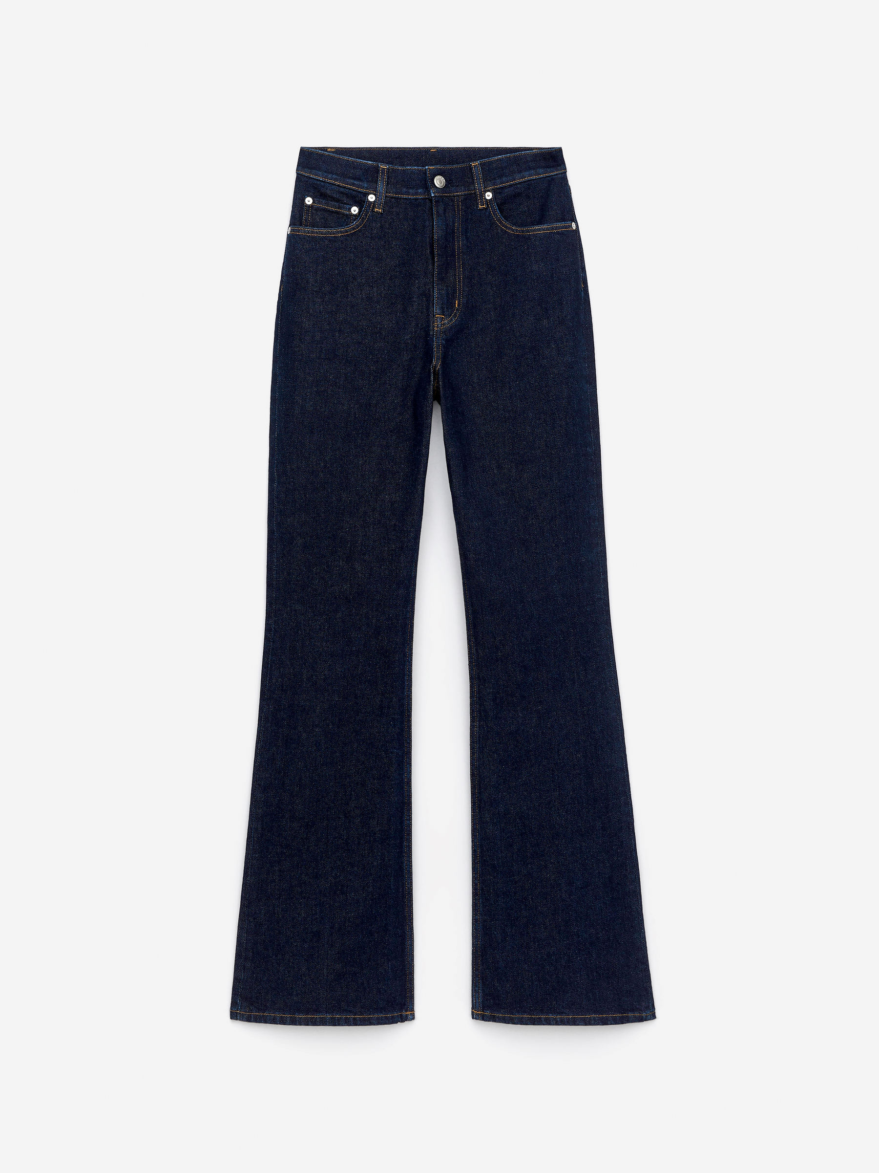RAIN High Flared Jeans-#2E3036-15965