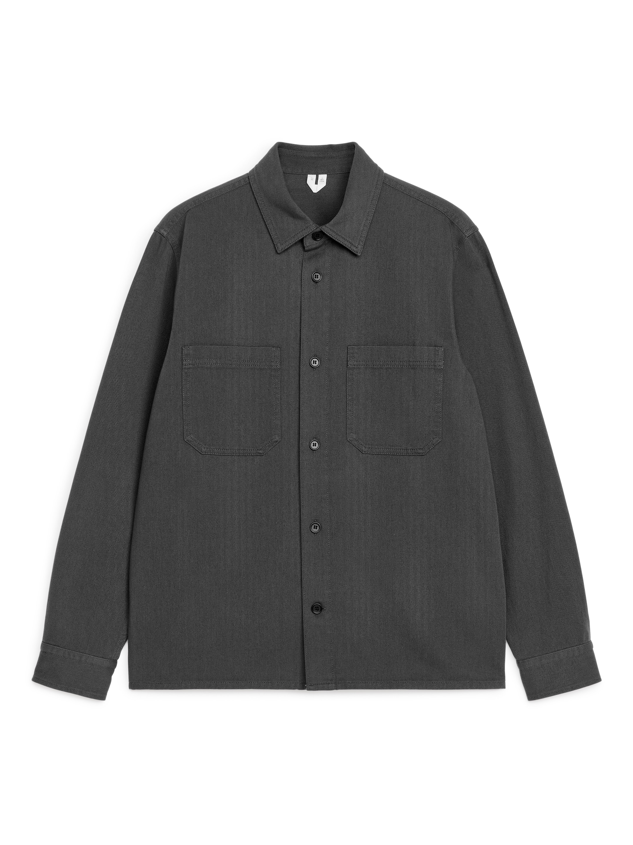 Overshirt i bomullstwill - Mörkgrå - Regular fit - Men - StillMedia/DescriptiveStillLife - 2