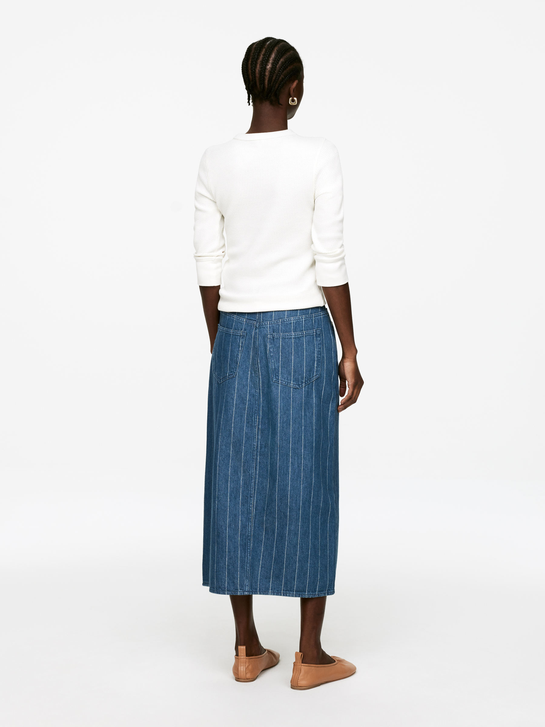 Denim Skirt - Blue/White - Regular fit - Women - StillMedia/Lookbook - 9