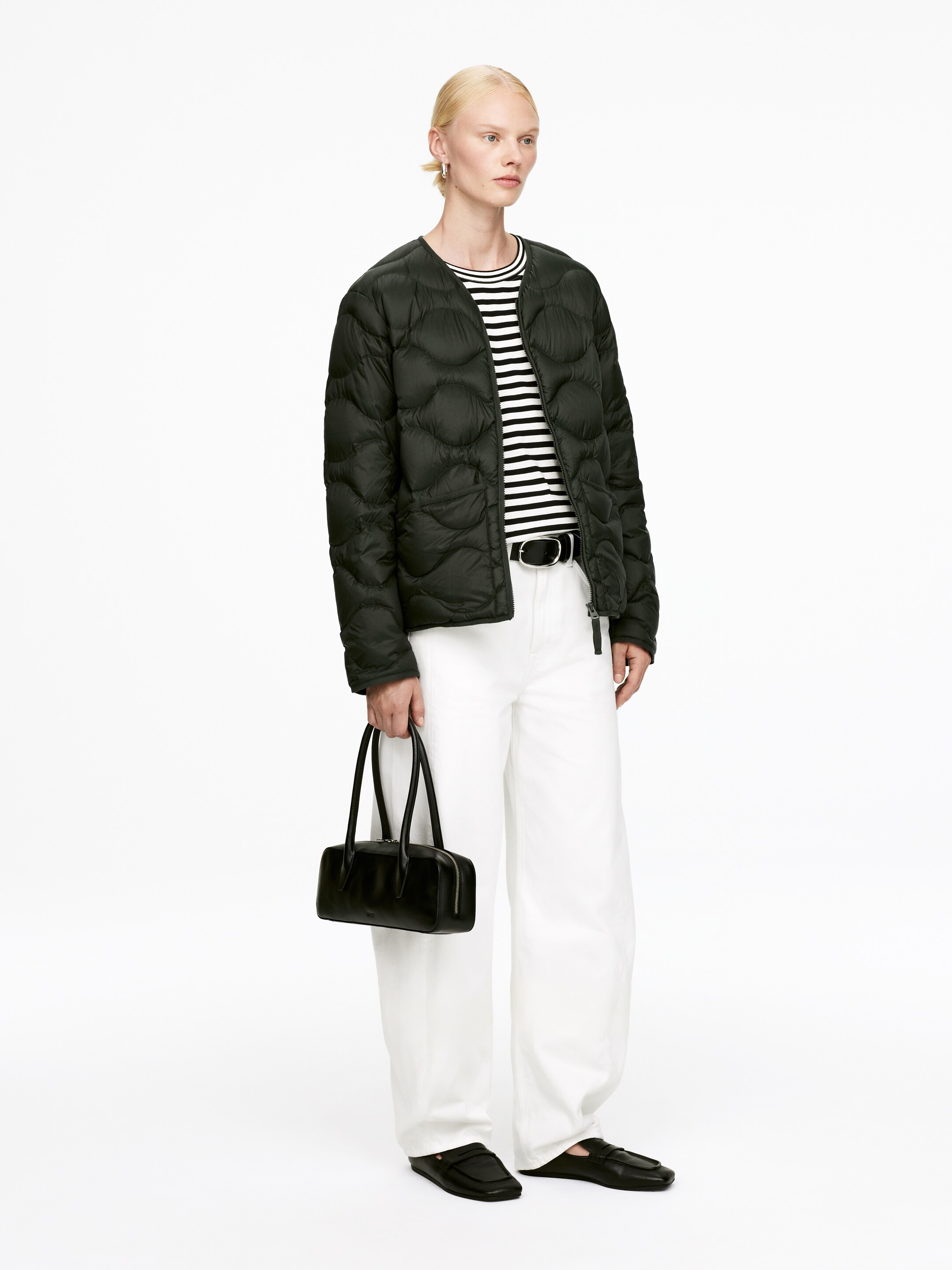 Ingrandisci l'immagine: 2-in-1 Upcycled Down Liner Jacket - Dark Green - DONNA | H&M CH 2