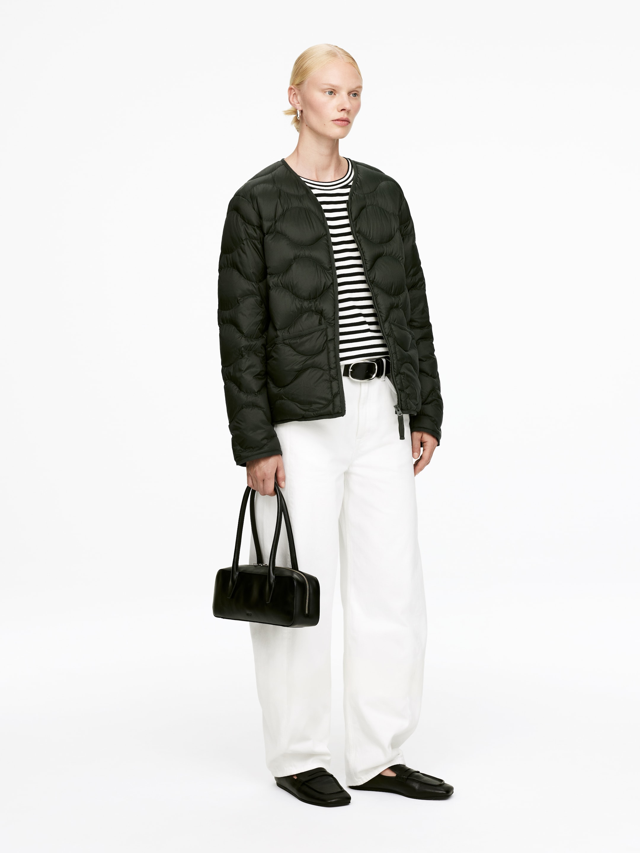 Zobraziť väčší obrázok: 2-v-1 Upcycled Down Liner Jacket - Tmavozelená - ŽENY | H&M SK 2