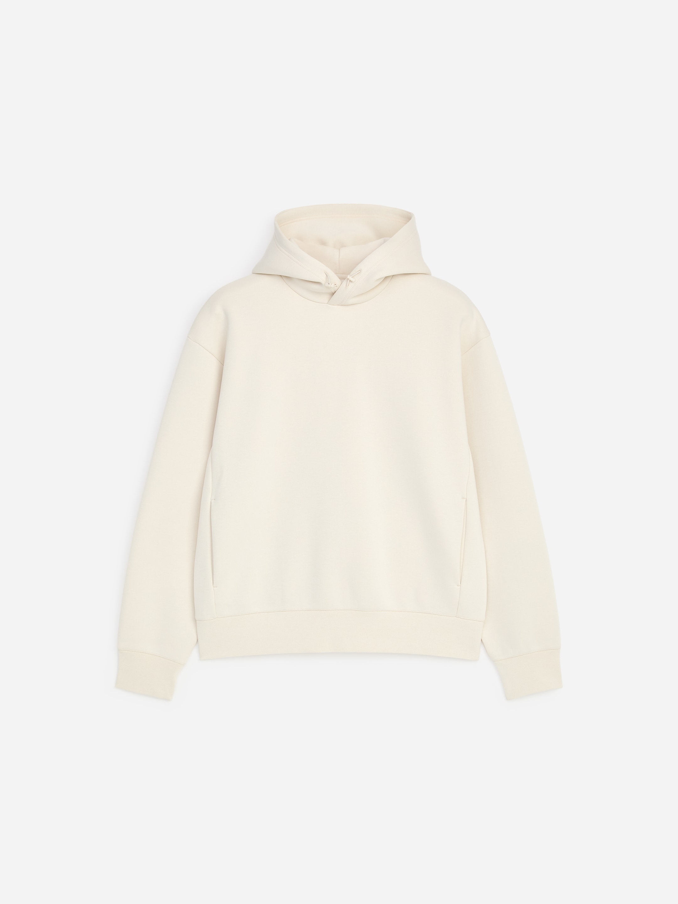 Felpa con cappuccio ARKET ACTIVE - Bianco sporco - Loose fit - men - StillMedia/DescriptiveStillLife - 1