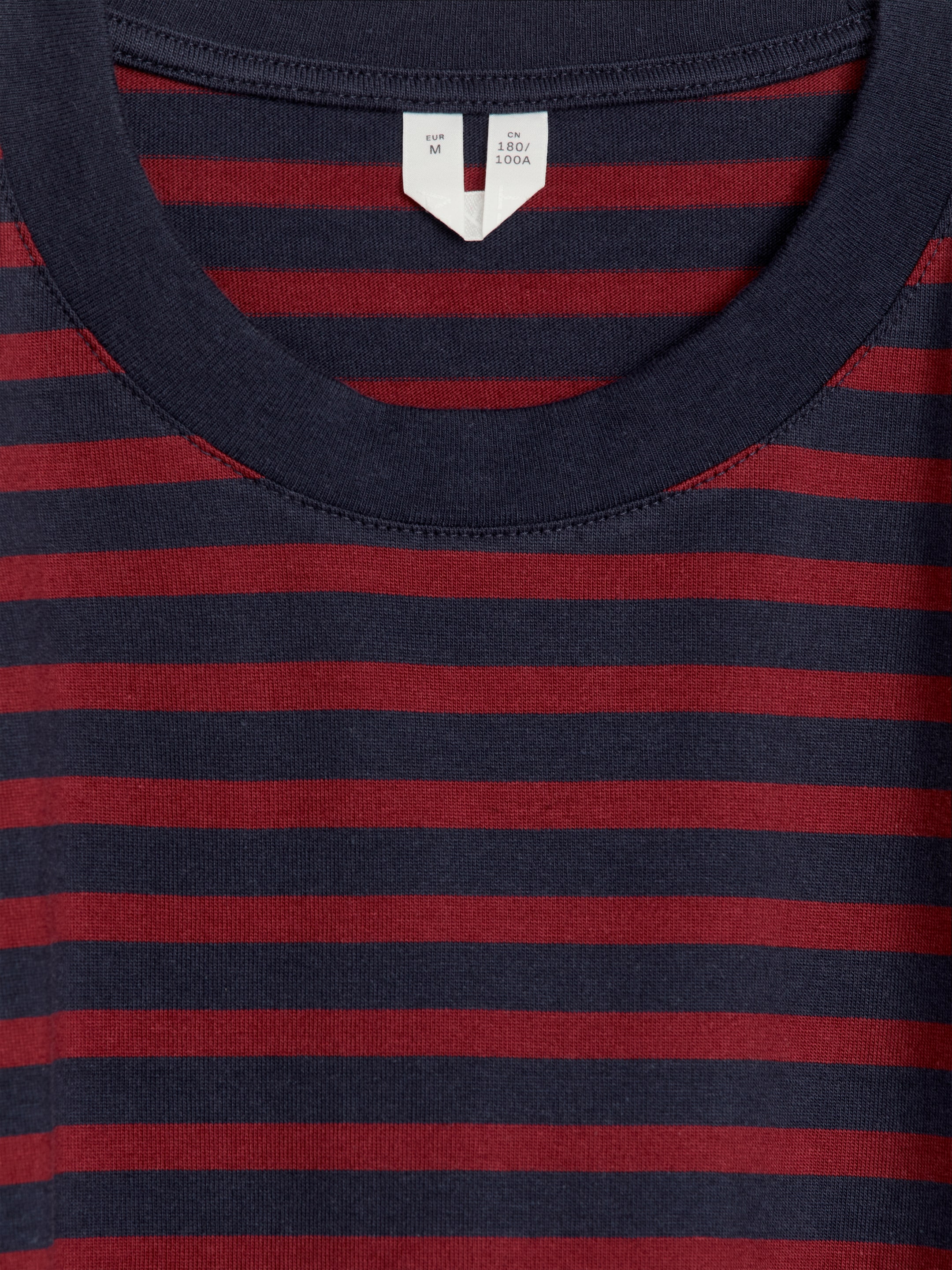 Randig T-shirt - Blå/röd - Loose fit - Men - StillMedia/DescriptiveDetail - 1