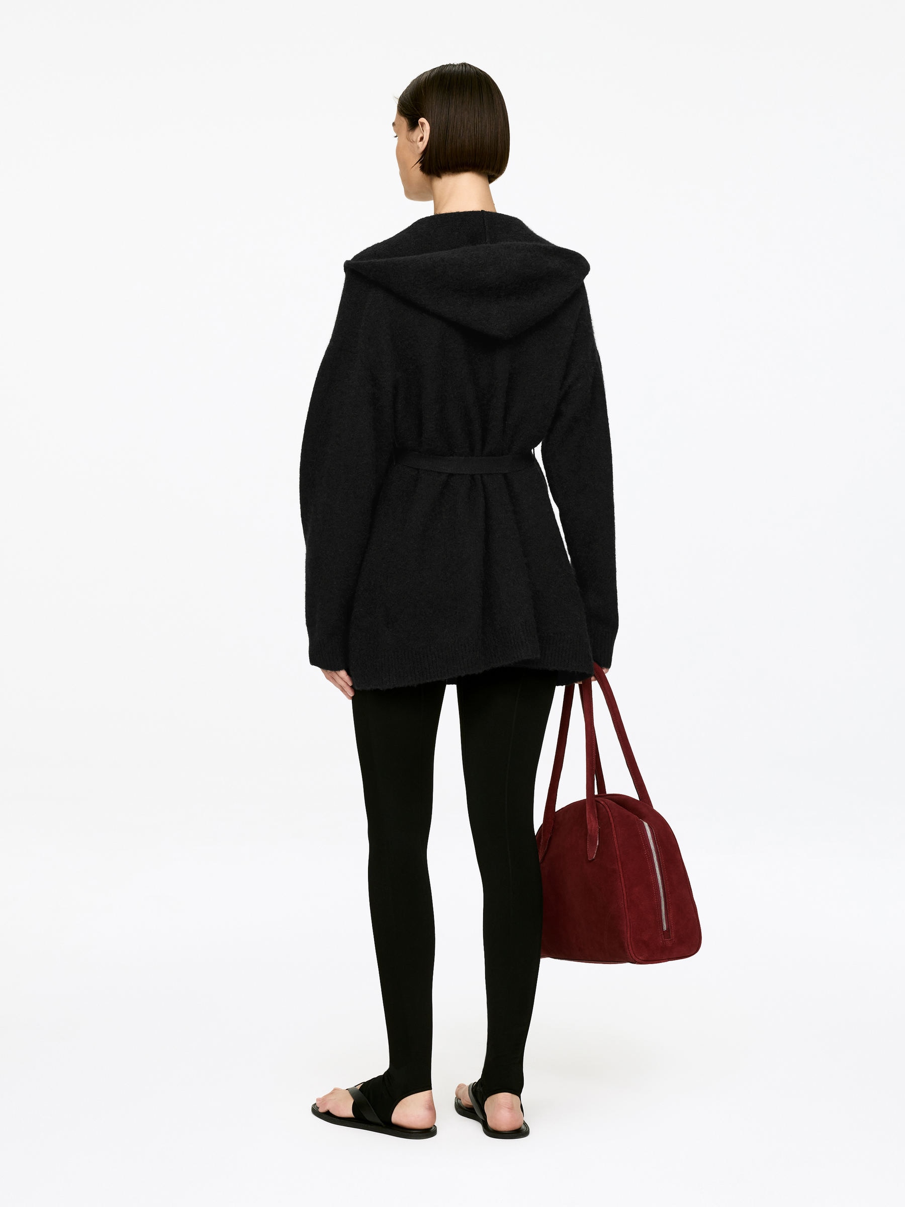 Alpaca-Wool Blend Cardigan - Black - Regular fit - Women - StillMedia/Lookbook - 3