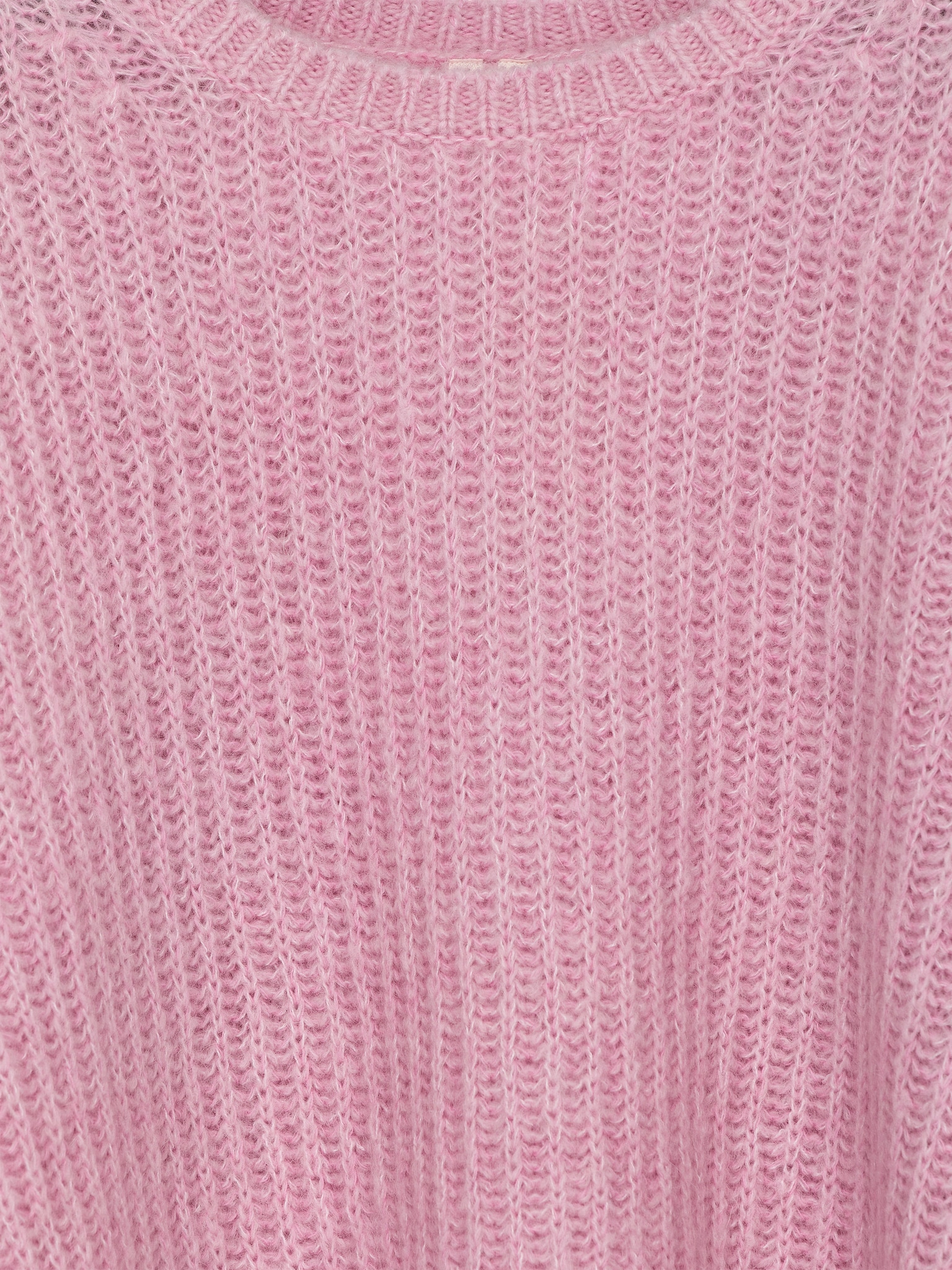 Pullover aus Wolle und Mohair - Rosa/Grün - 2