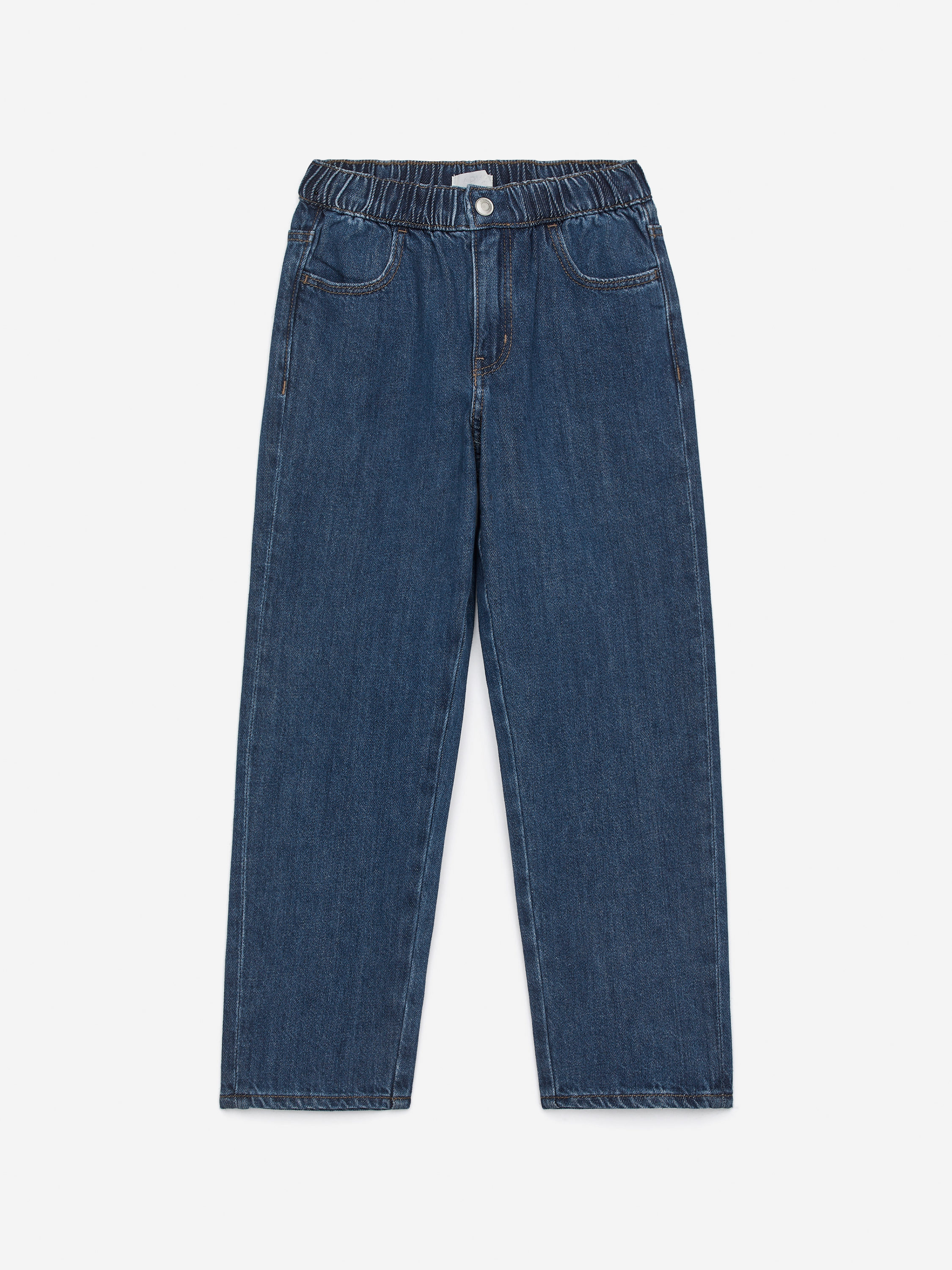Pull-On Denim Trousers-#333860-16482