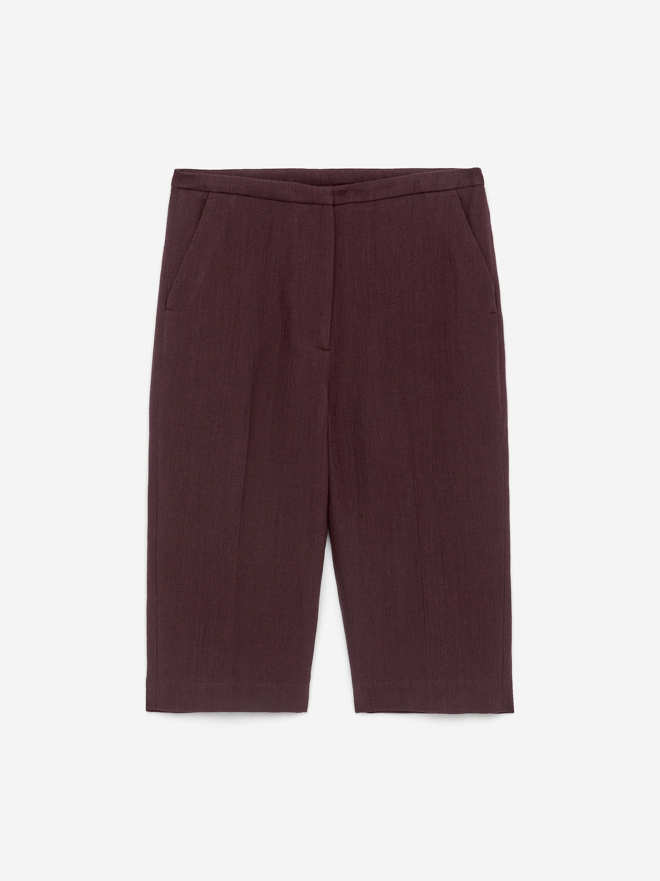 Knee-Length Shorts – Burgundy – Women – ARKET DK