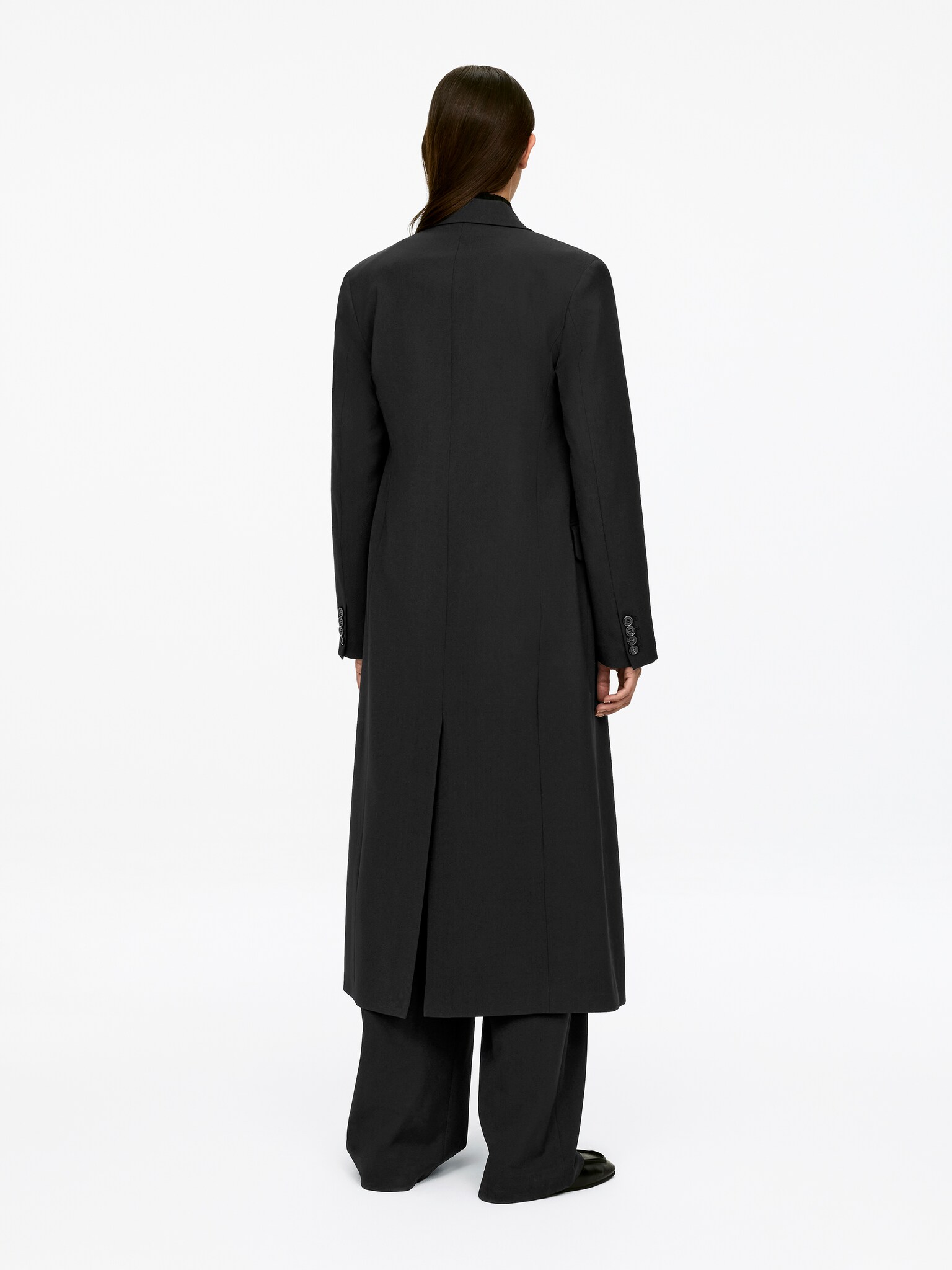 Manteau ajusté - Noir - 3