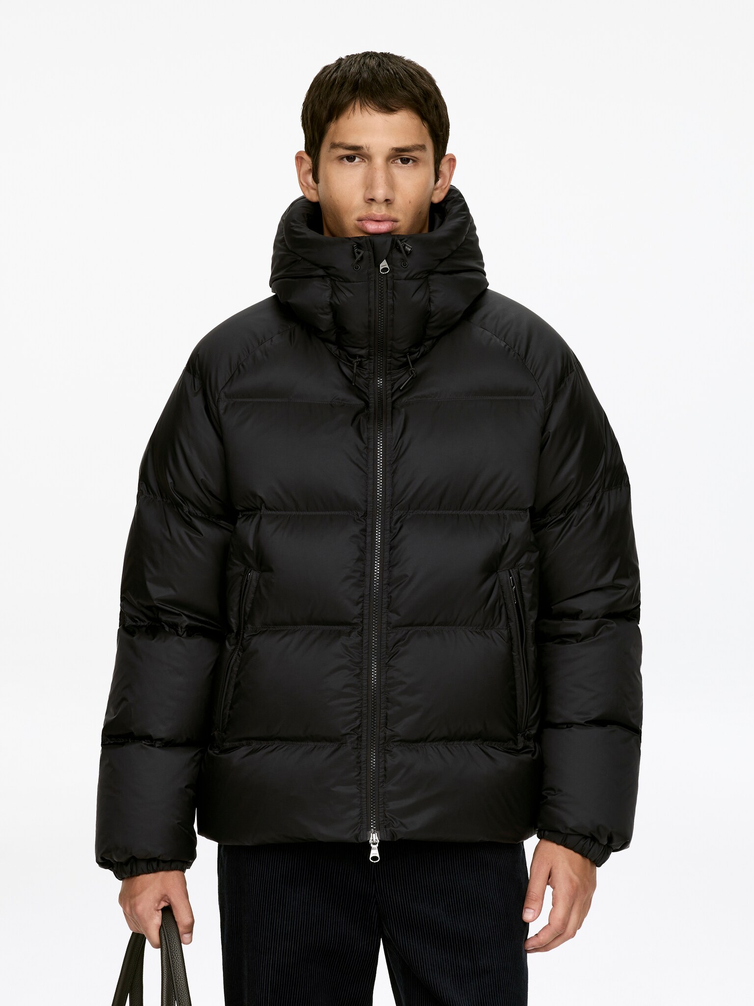 Veste de sport Upcycled Down - Noir/Marron foncé/Vert foncé/Orange - 4