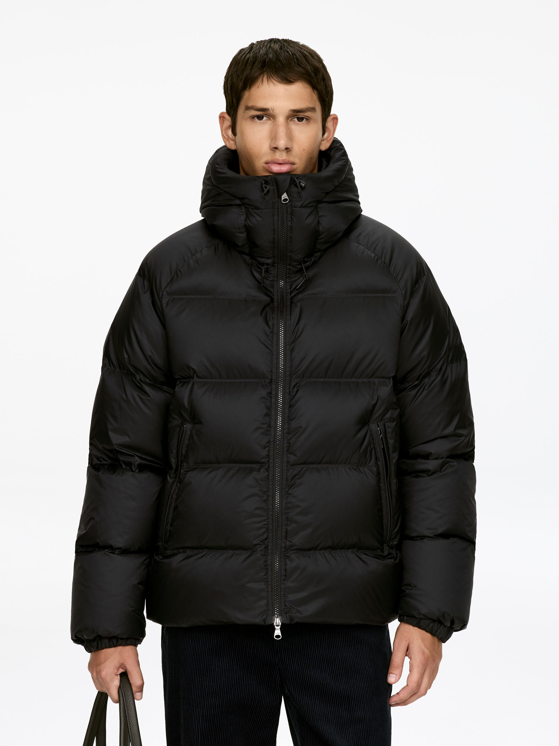 Upcycled Down Sporty Jacket - Black - Regular fit - Men - StillMedia/Lookbook - 6