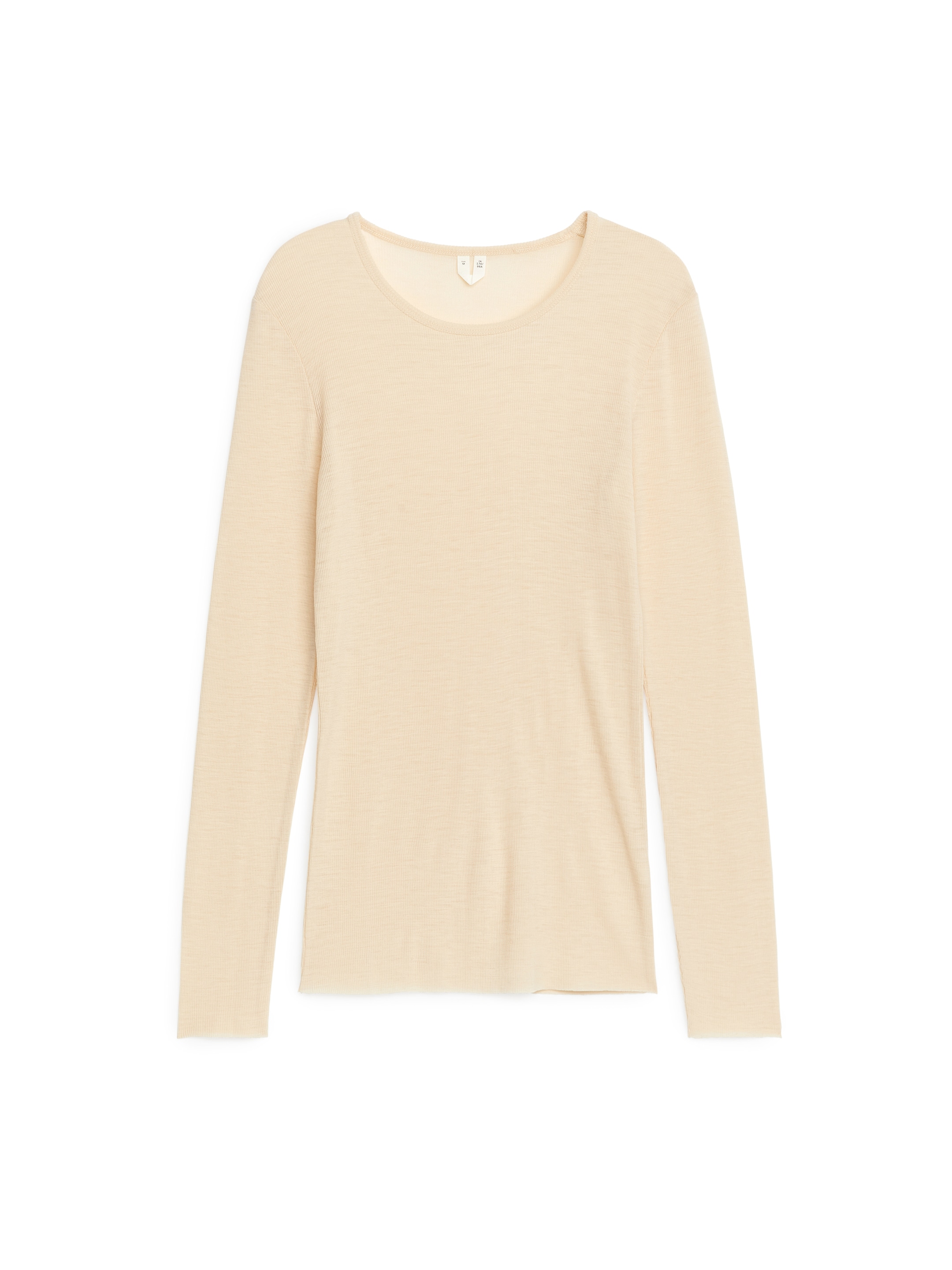 Wełniany prążkowany top-#E4D7B4-5425