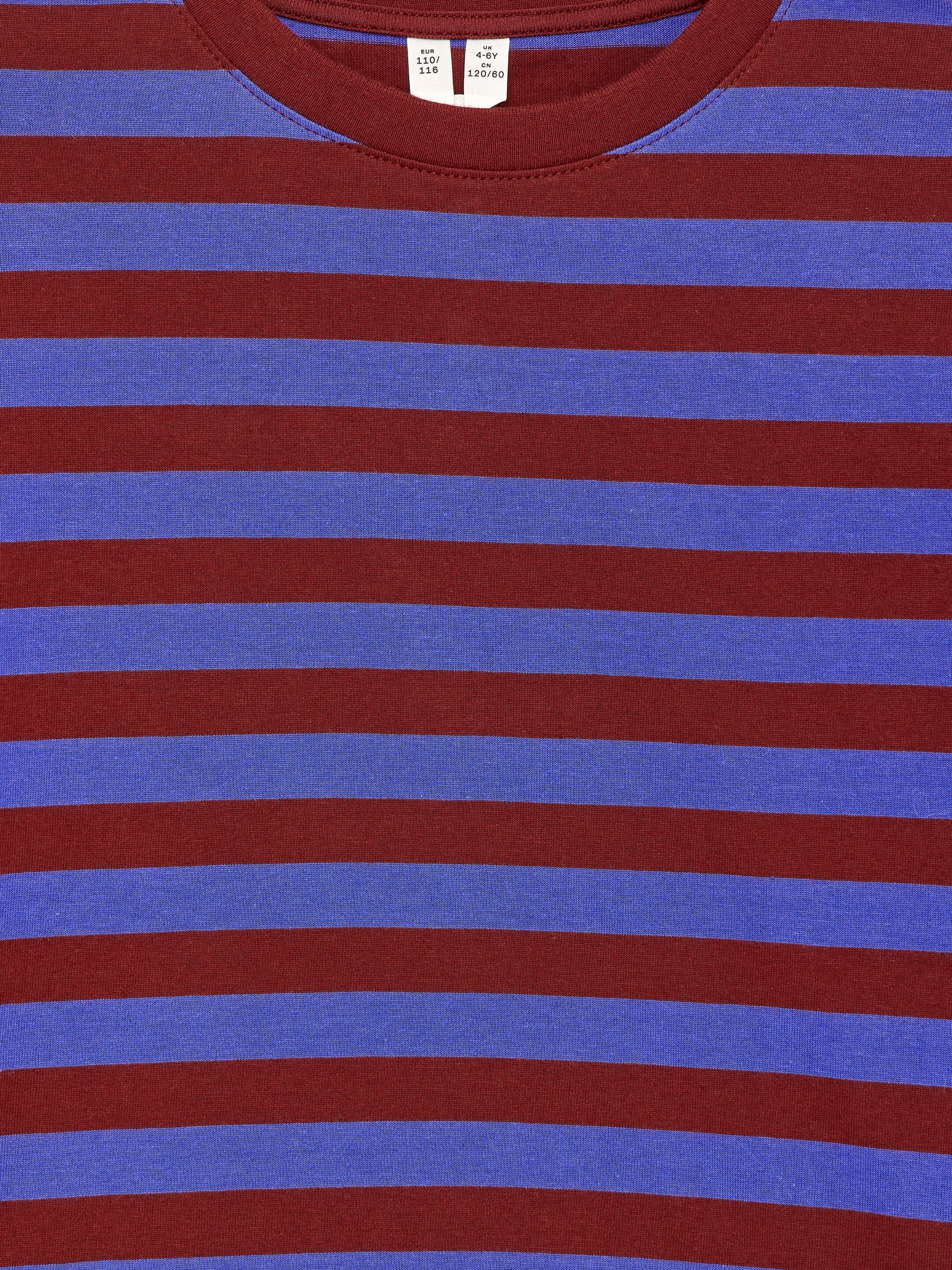 Visa större bild: Långärmad t-shirt - Blå/mörkröd - BARN | H&M FI 3