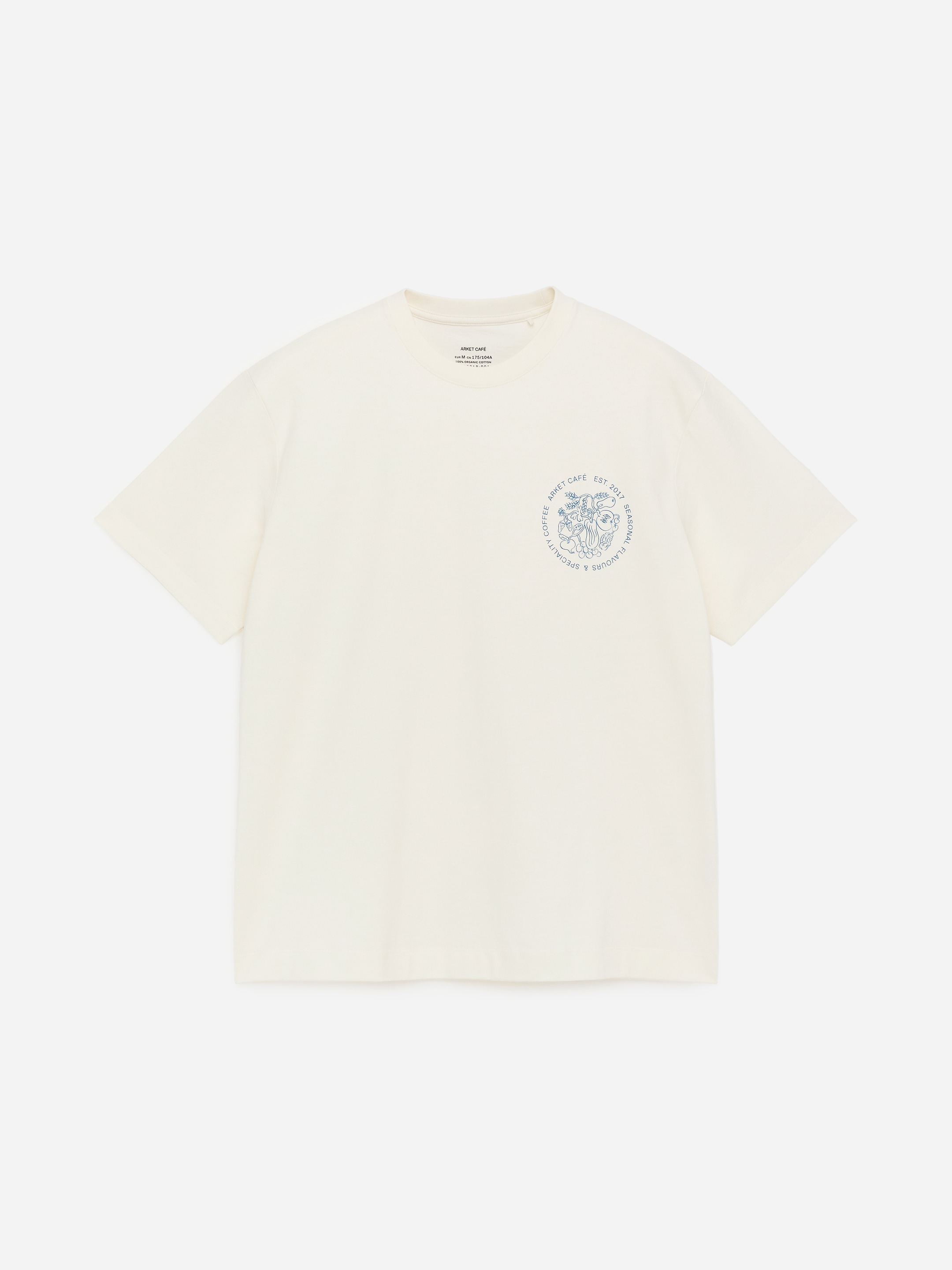 ARKET CAFÉ Printed T-Shirt-#3C639C-17985