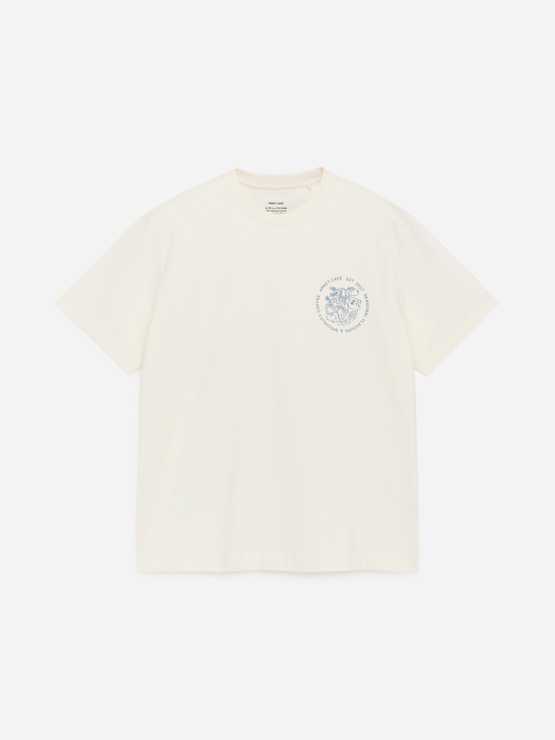 ARKET CAFÉ Printed T-Shirt-#3C639C-17985