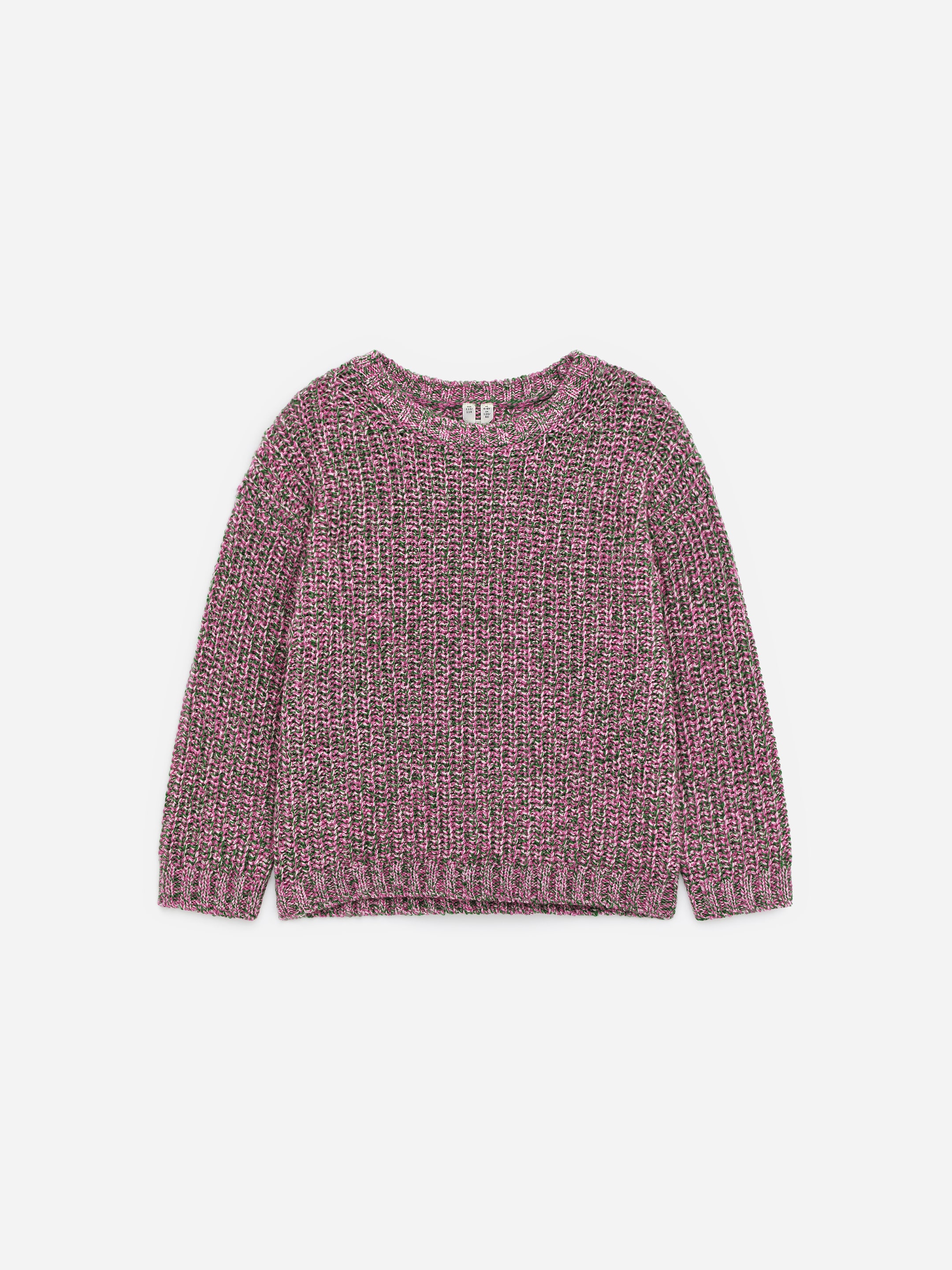 Marmorierter Strickpullover aus Wolle-#D098AE-17441