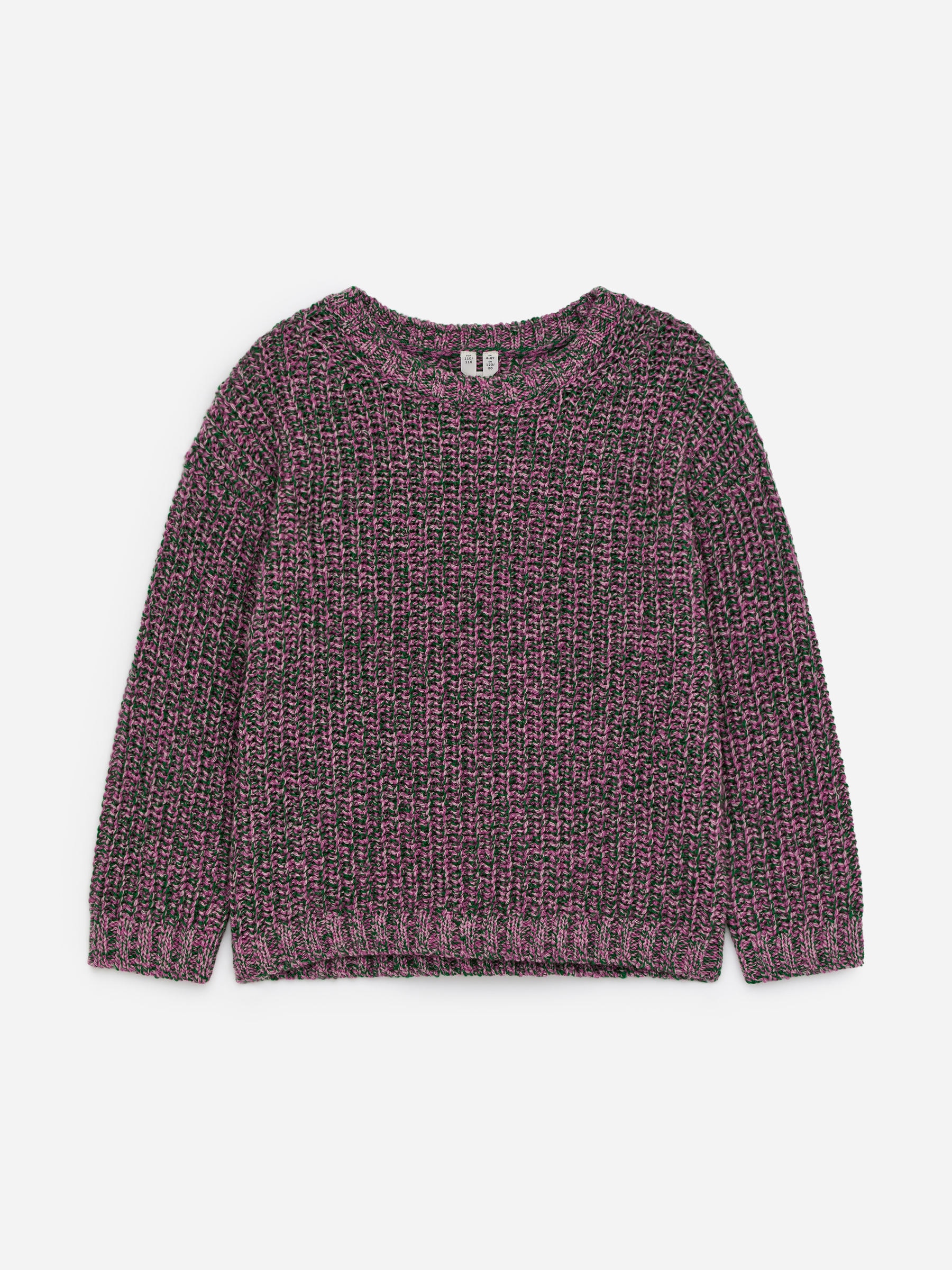 Marble-Knit Wool Jumper-#D098AE-17441