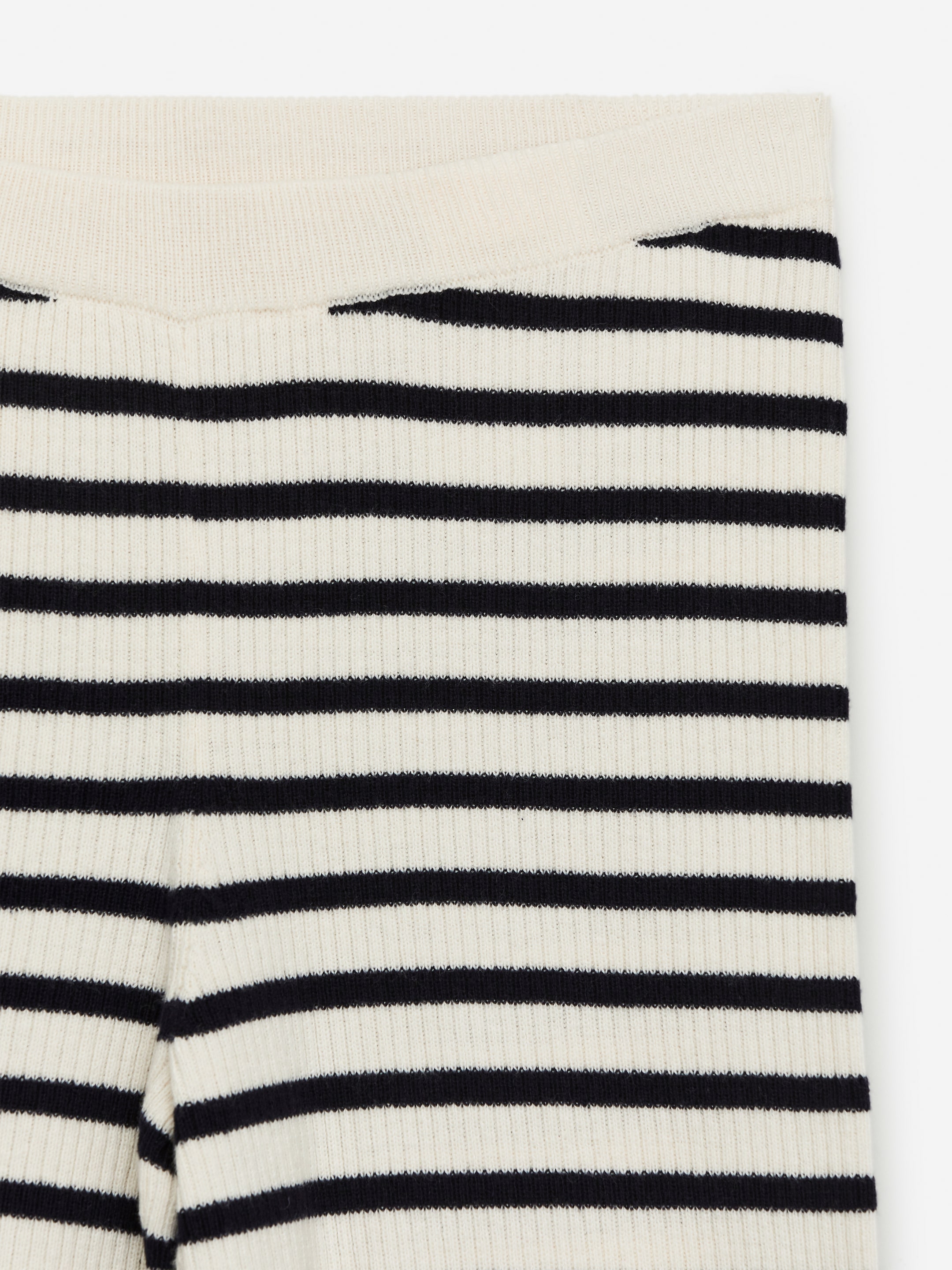Rib-Knitted Trousers - White/Black - Relaxed fit - Children - StillMedia/DescriptiveDetail - 1