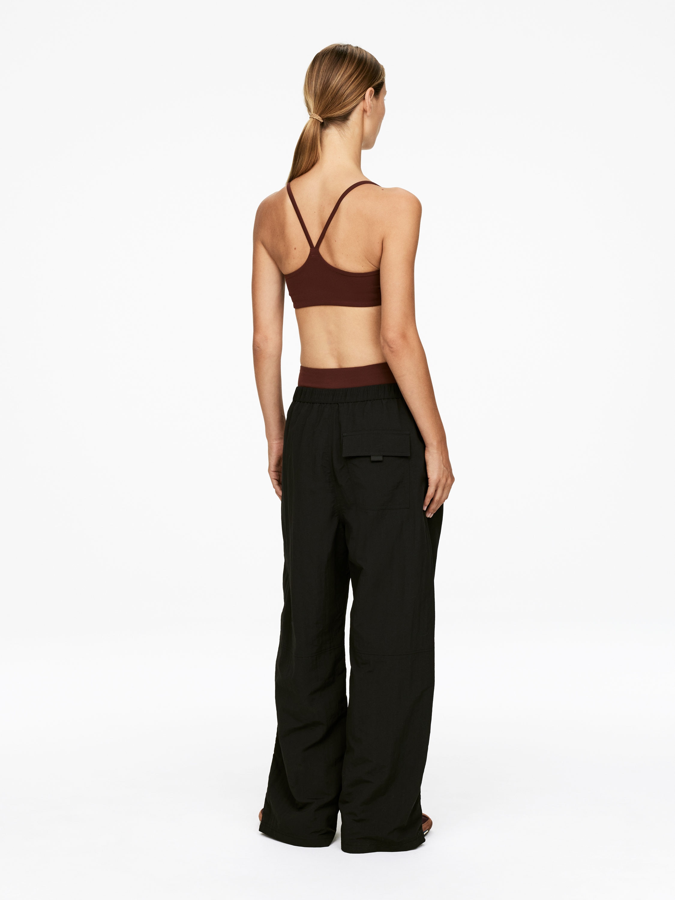 Soft Stretch Bra - Dark Brown - Slim fit - Women - StillMedia/Lookbook - 5