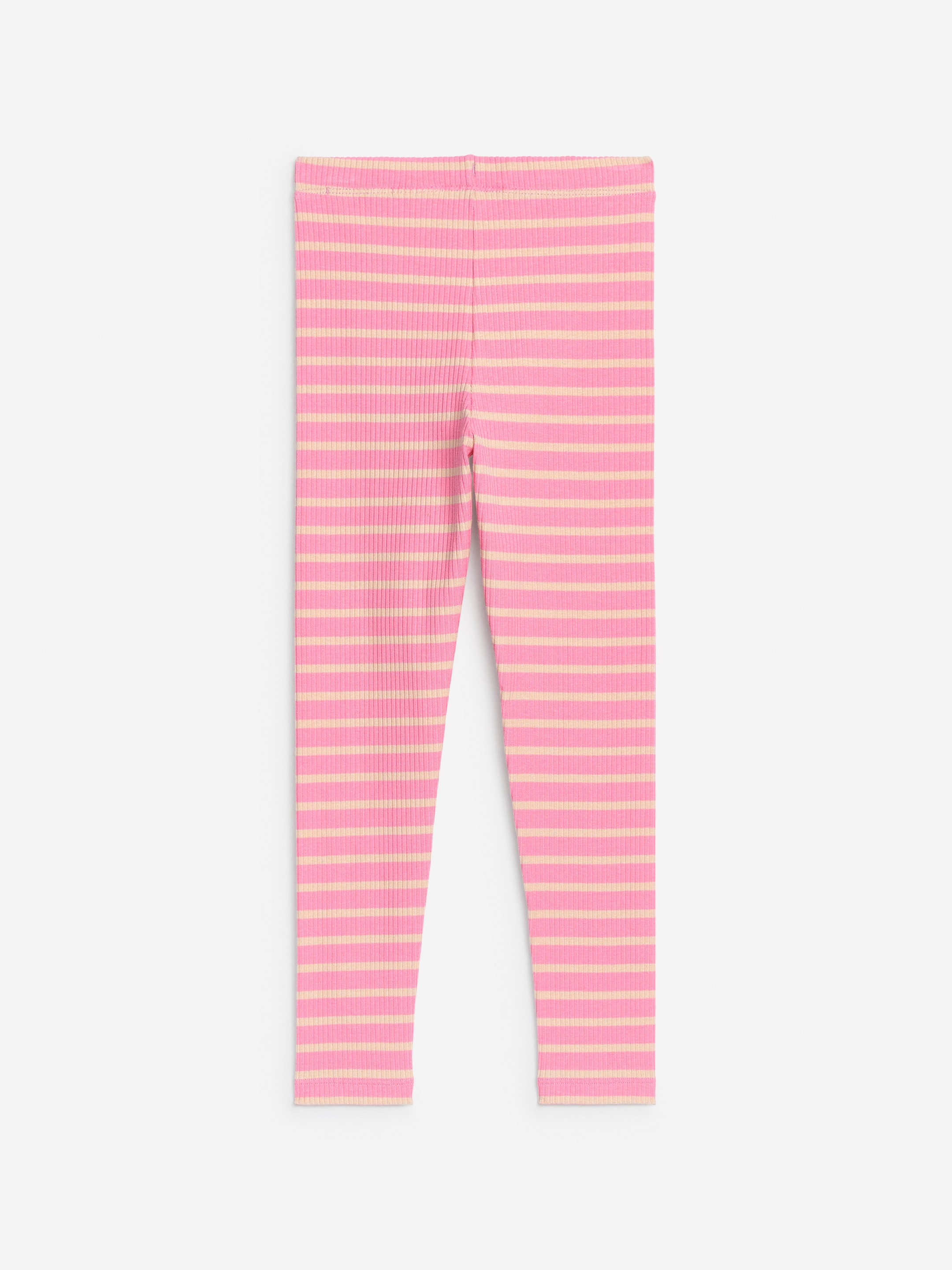 Se større billede: Ribbede leggings - Pink/beige - BØRN | H&M DK 2