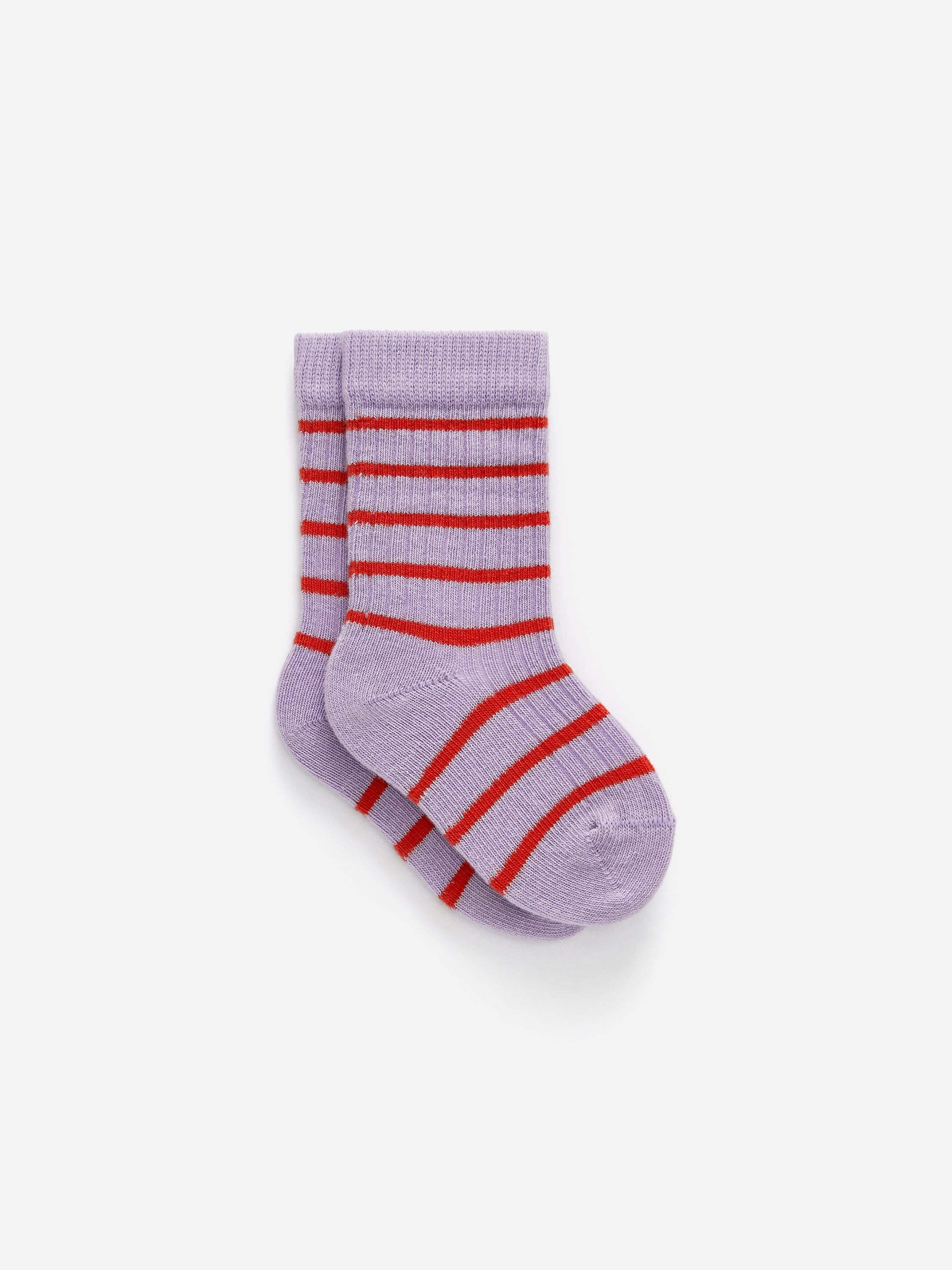 Rib Knit Baby Socks, 5 Pairs - Lilac/Red - Children - StillMedia/DescriptiveStillLife - 1