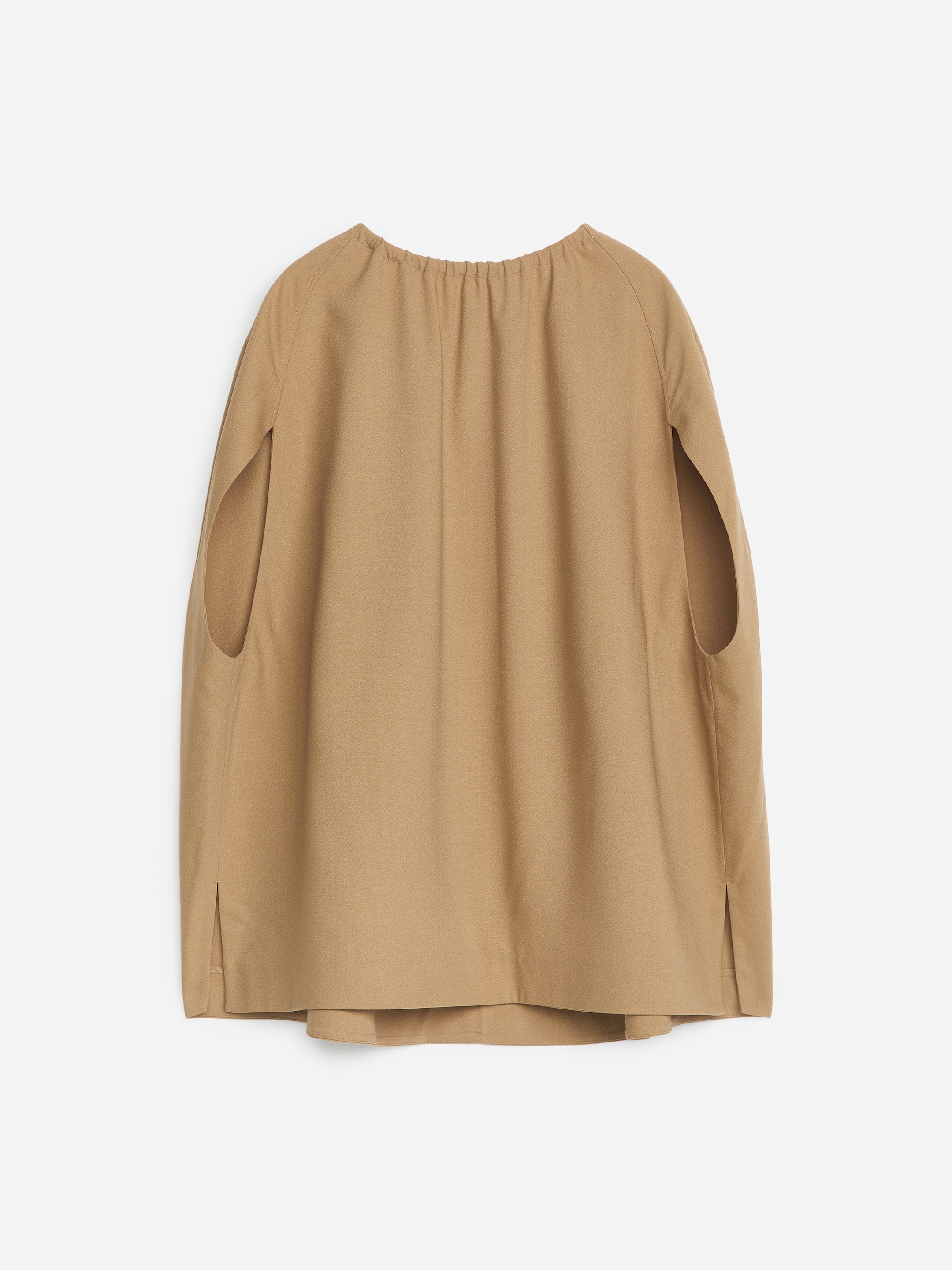Cape Vest - Dark Beige - Loose fit - Women - StillMedia/DescriptiveStillLife - 1
