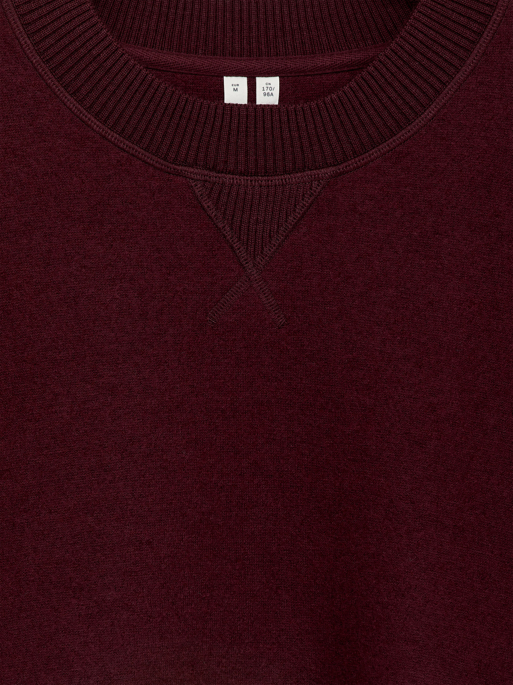 Sweat en laine mélangée - Rouge foncé - Oversized - Femme - StillMedia/DescriptiveStillLife - 1