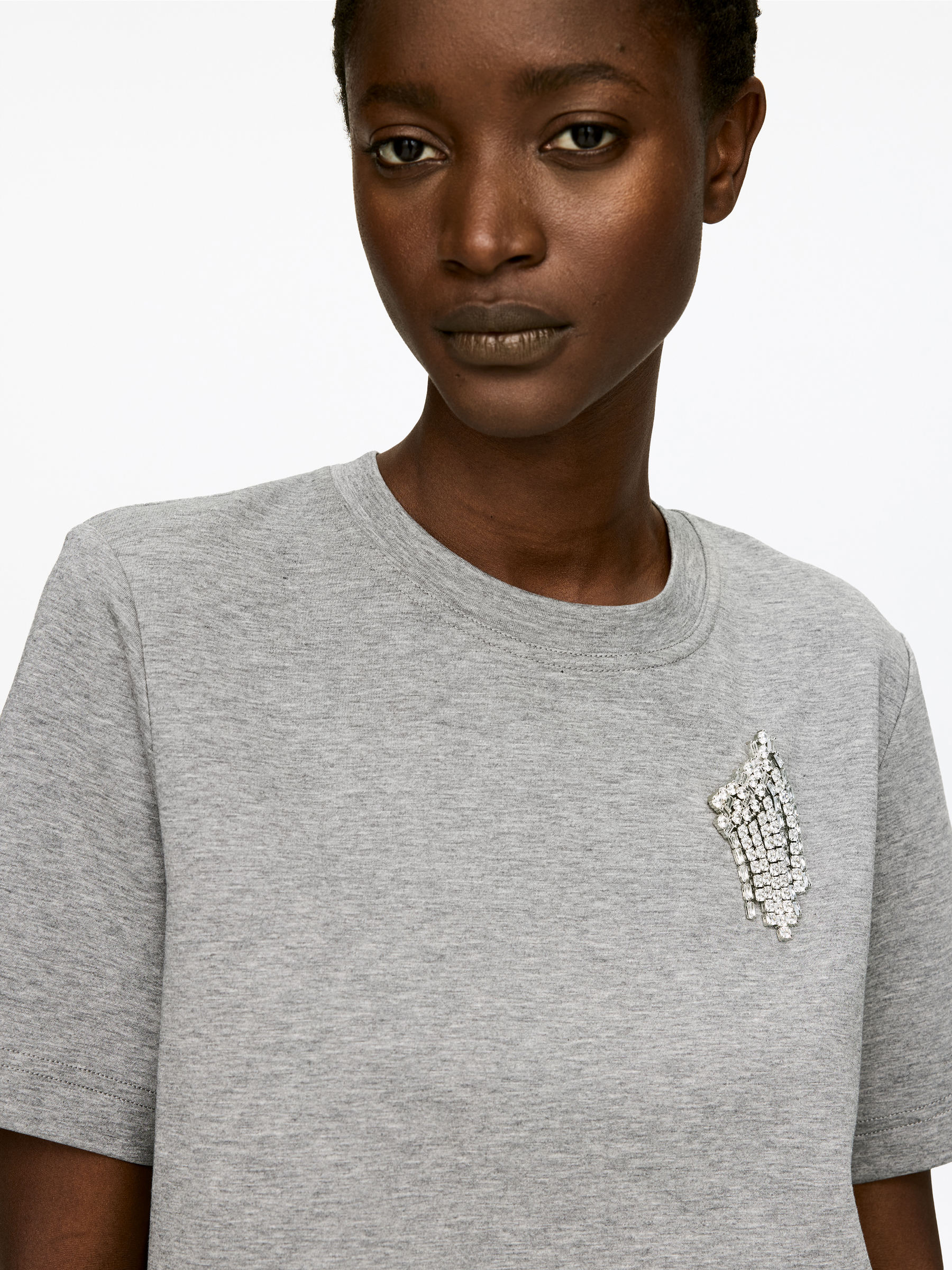 Brosche mit Strass - Silber - Women - StillMedia/Lookbook - 2