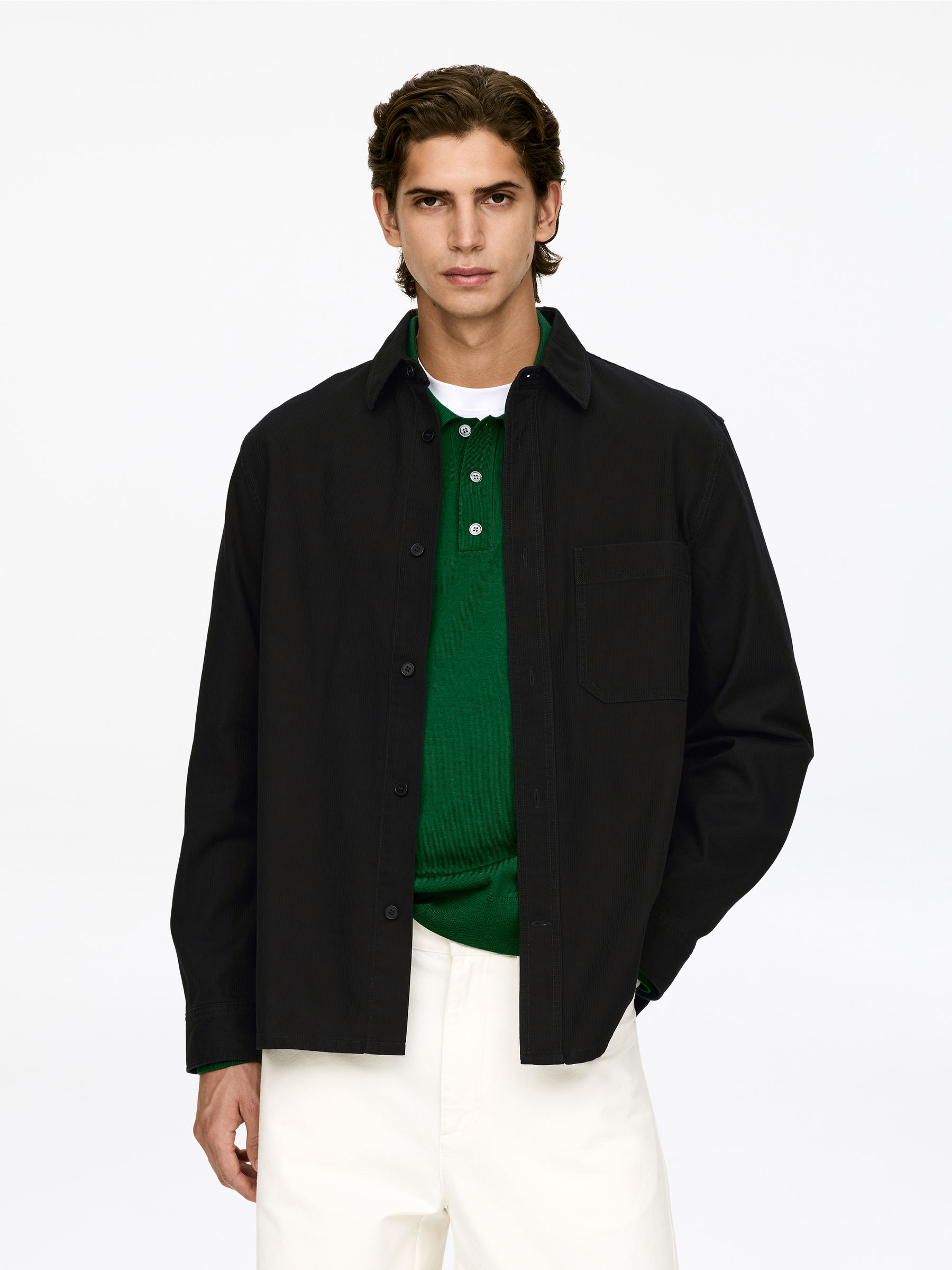 Cotton Overshirt-#272627-16842