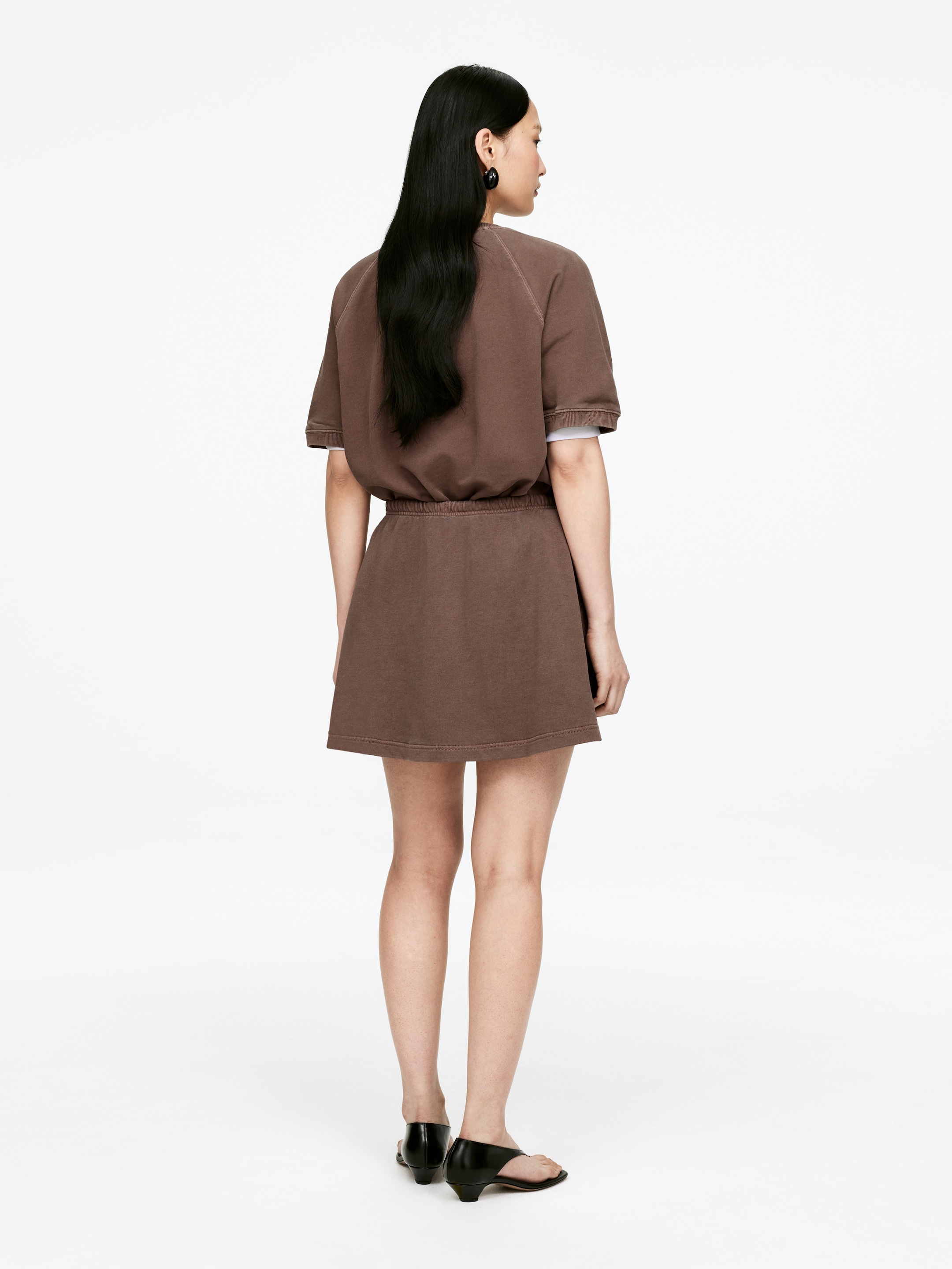 Grotere afbeelding bekijken: Terry minirok - Bruin - DAMES | H&M BE 2