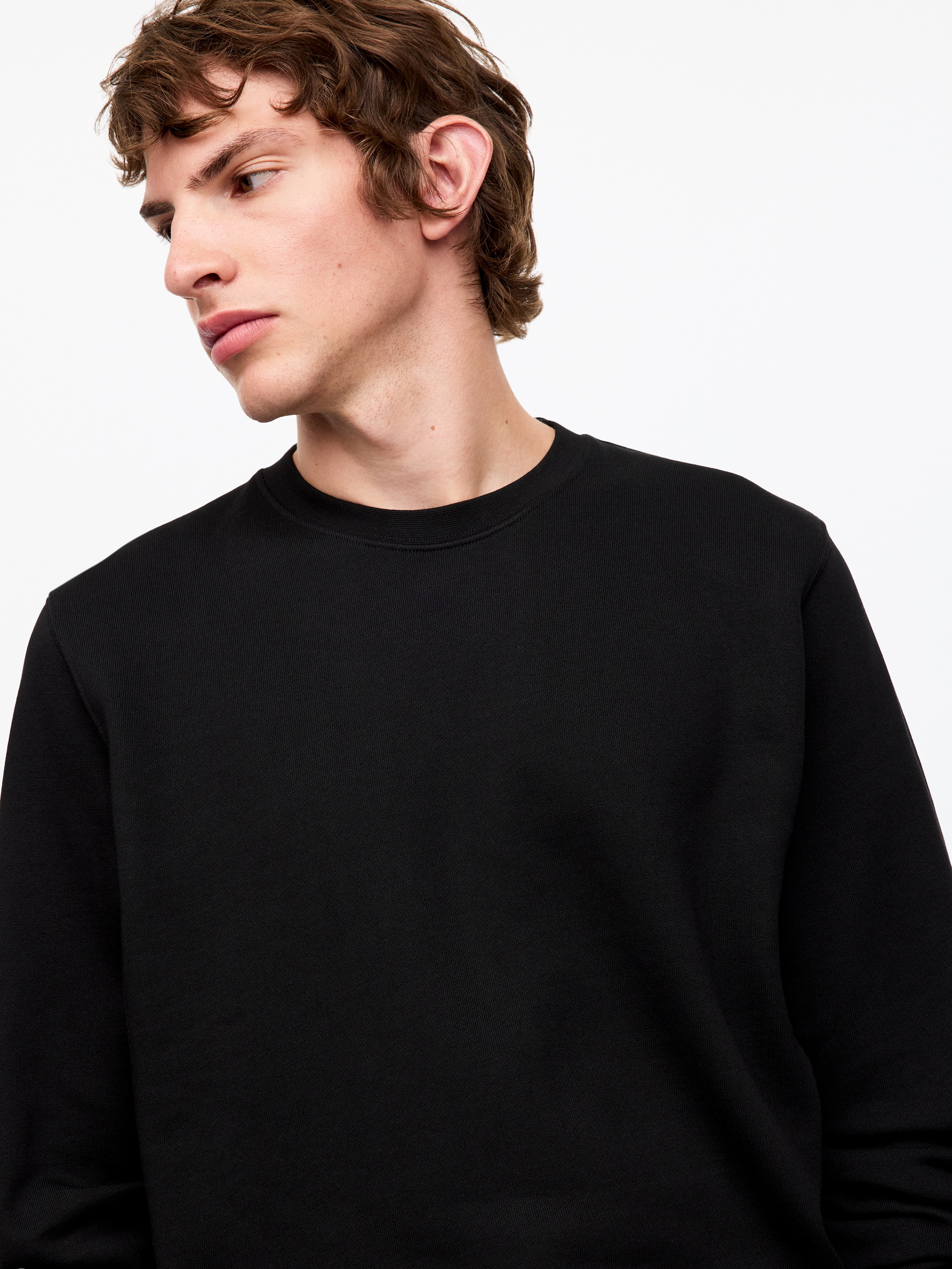 Mid-Weight Sweatshirt - Black - Regular fit - Men - StillMedia/Lookbook - 17