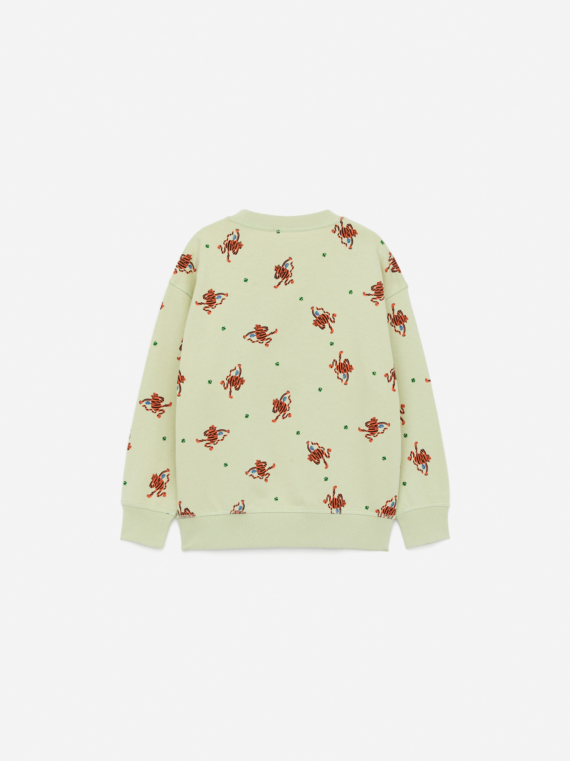 Legeres Sweatshirt - Grün/Tiger - Relaxed Fit - Kinder - StillMedia/DescriptiveStillLife - 1