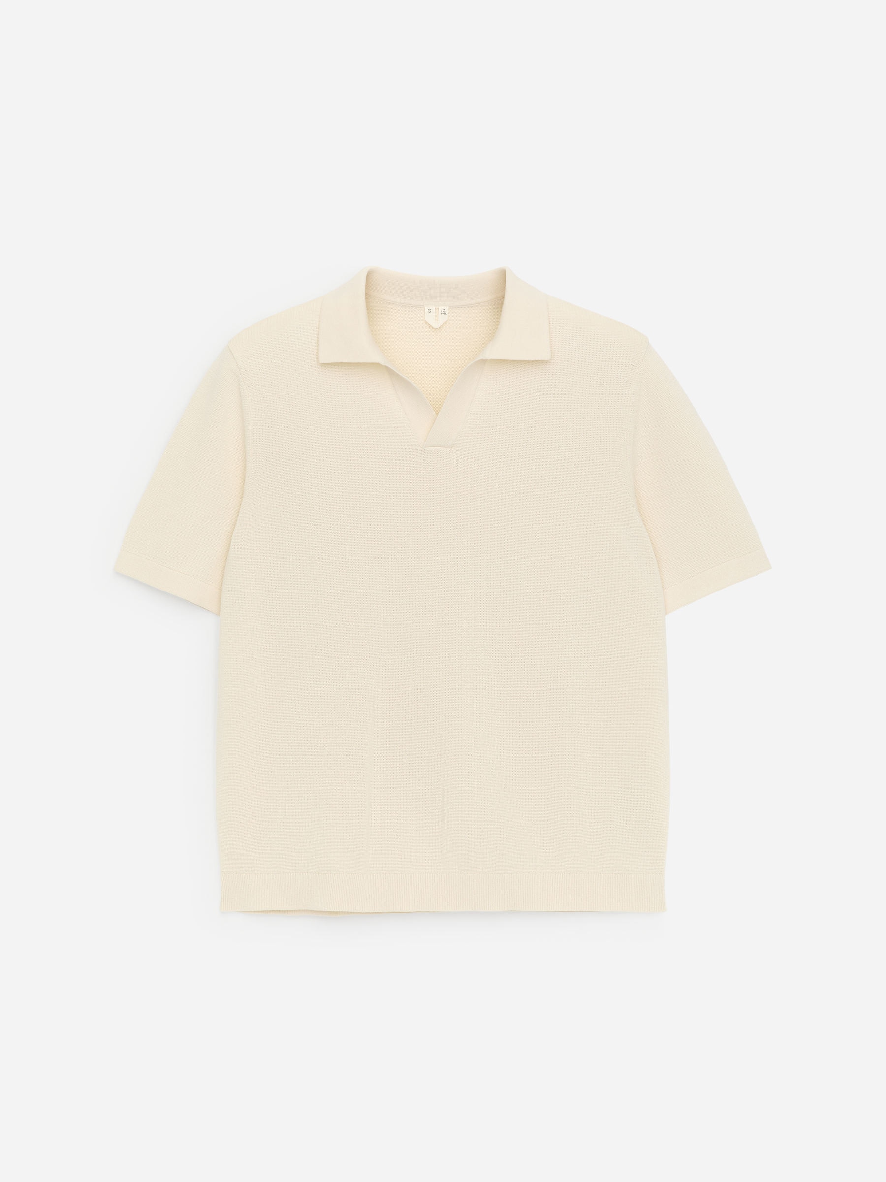 Textured Polo Shirt - Off White - Regular fit - Men - StillMedia/DescriptiveStillLife - 1