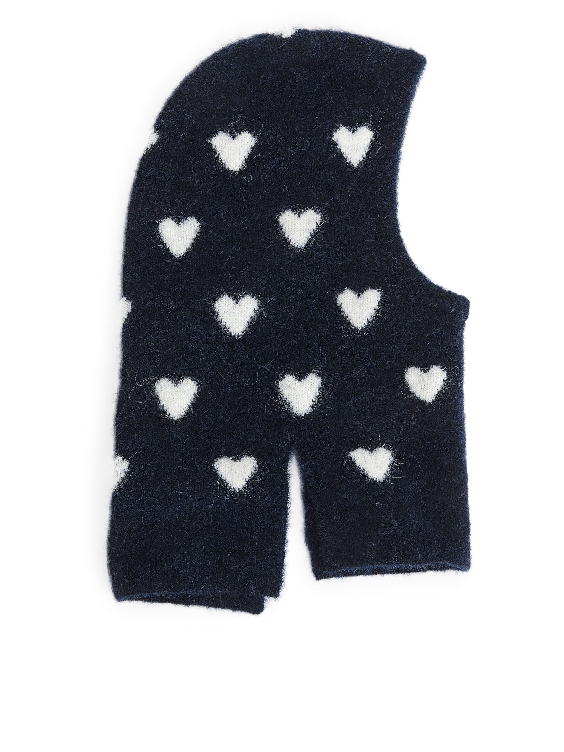 Balaclava aus Wolle und Alpakawolle - Dunkelblau/Weiß - Kinder - StillMedia/DescriptiveStillLife - 1